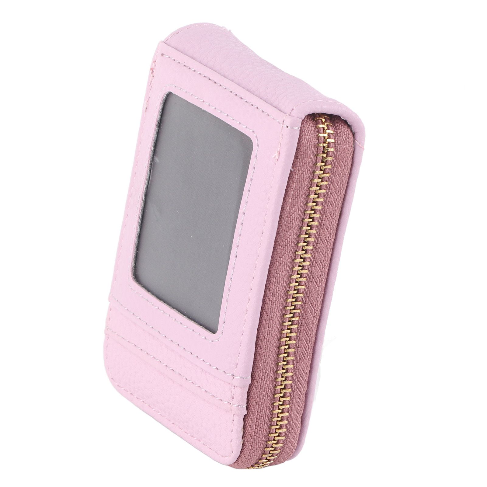 Credit Card Bag with Zipper Fashionable Mini Portable Antimagnetic ID Cards view 2