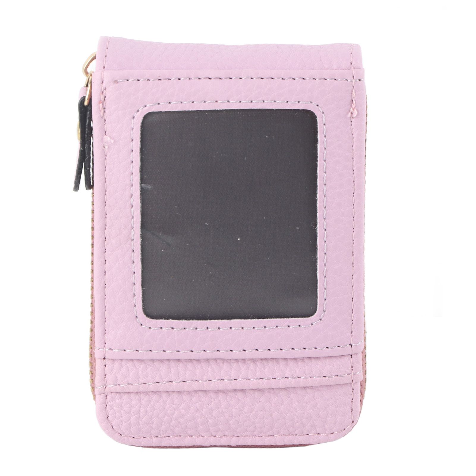 Credit Card Bag with Zipper Fashionable Mini Portable Antimagnetic ID Cards view 3