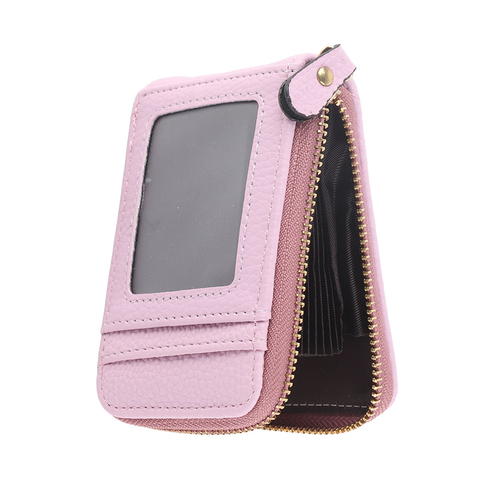 Credit Card Bag with Zipper Fashionable Mini Portable Antimagnetic ID Cards view 5
