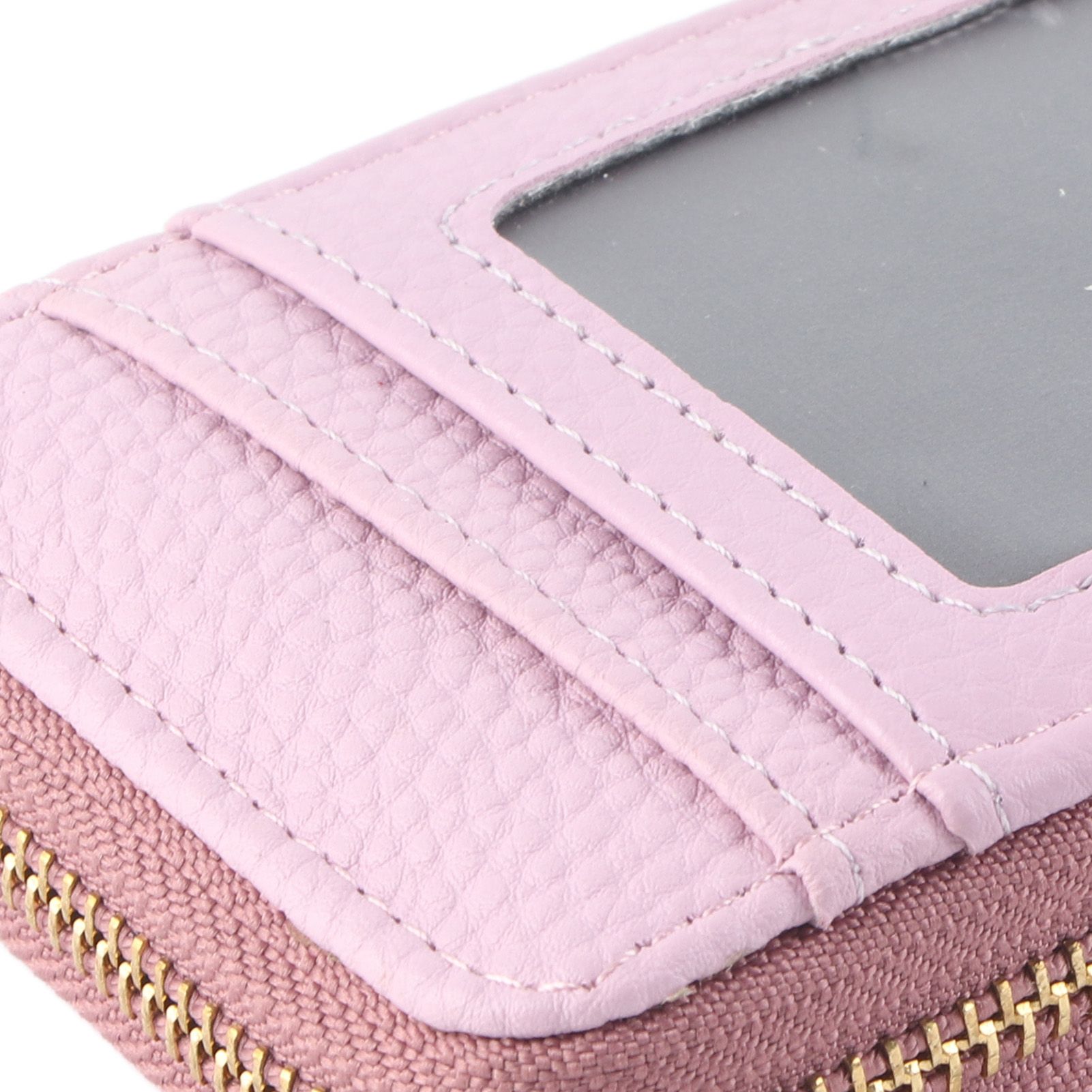 Credit Card Bag with Zipper Fashionable Mini Portable Antimagnetic ID Cards view 13