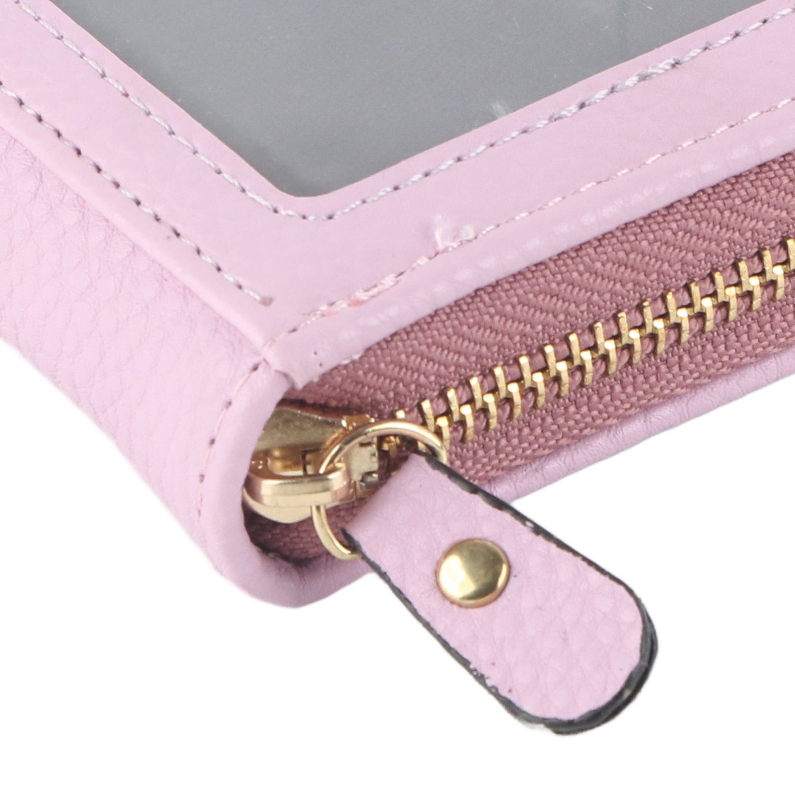 Credit Card Bag with Zipper Fashionable Mini Portable Antimagnetic ID Cards view 15