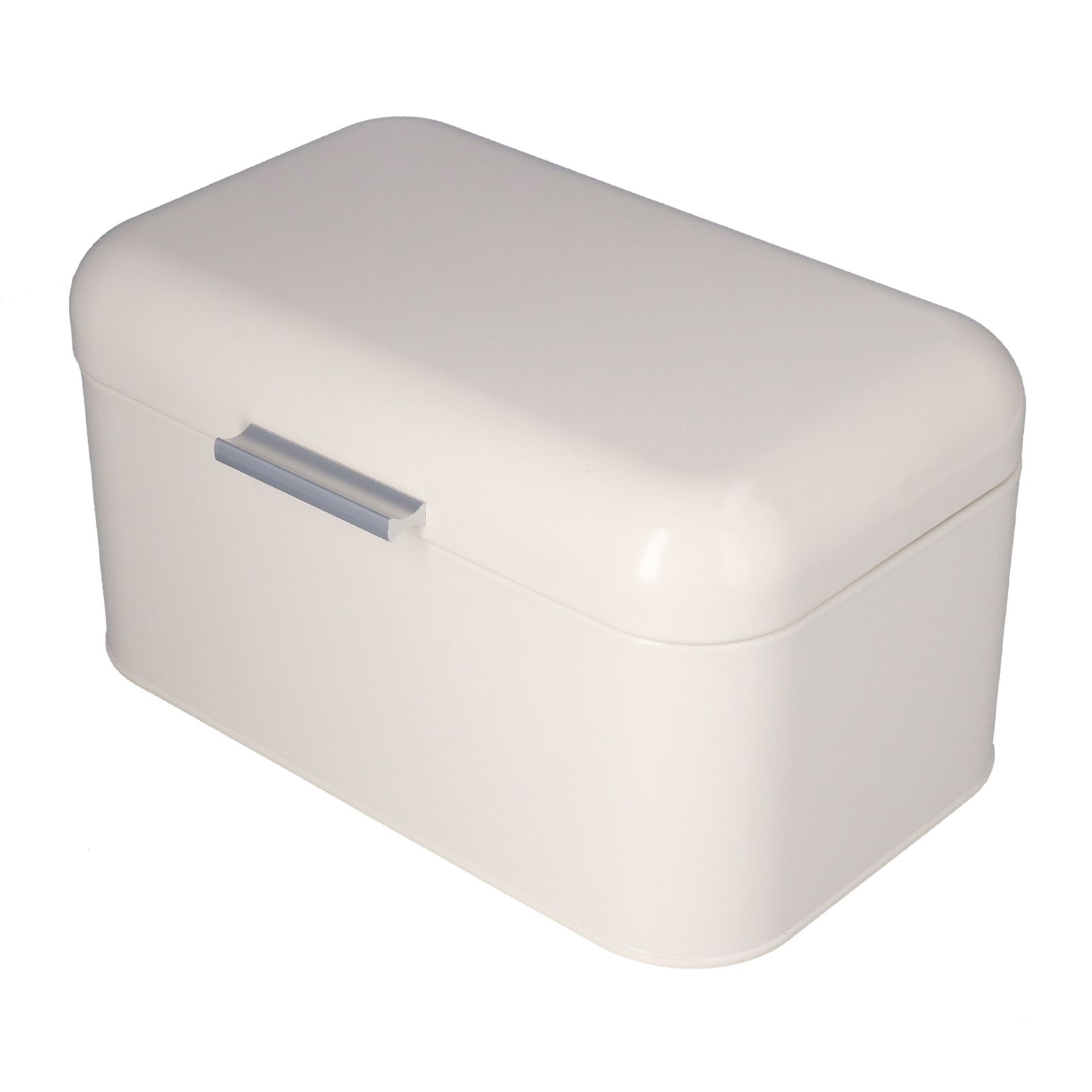 Milky White Bread Box Safe Odorless Large Capacity Anti Fingerprint Retro Tin view 4