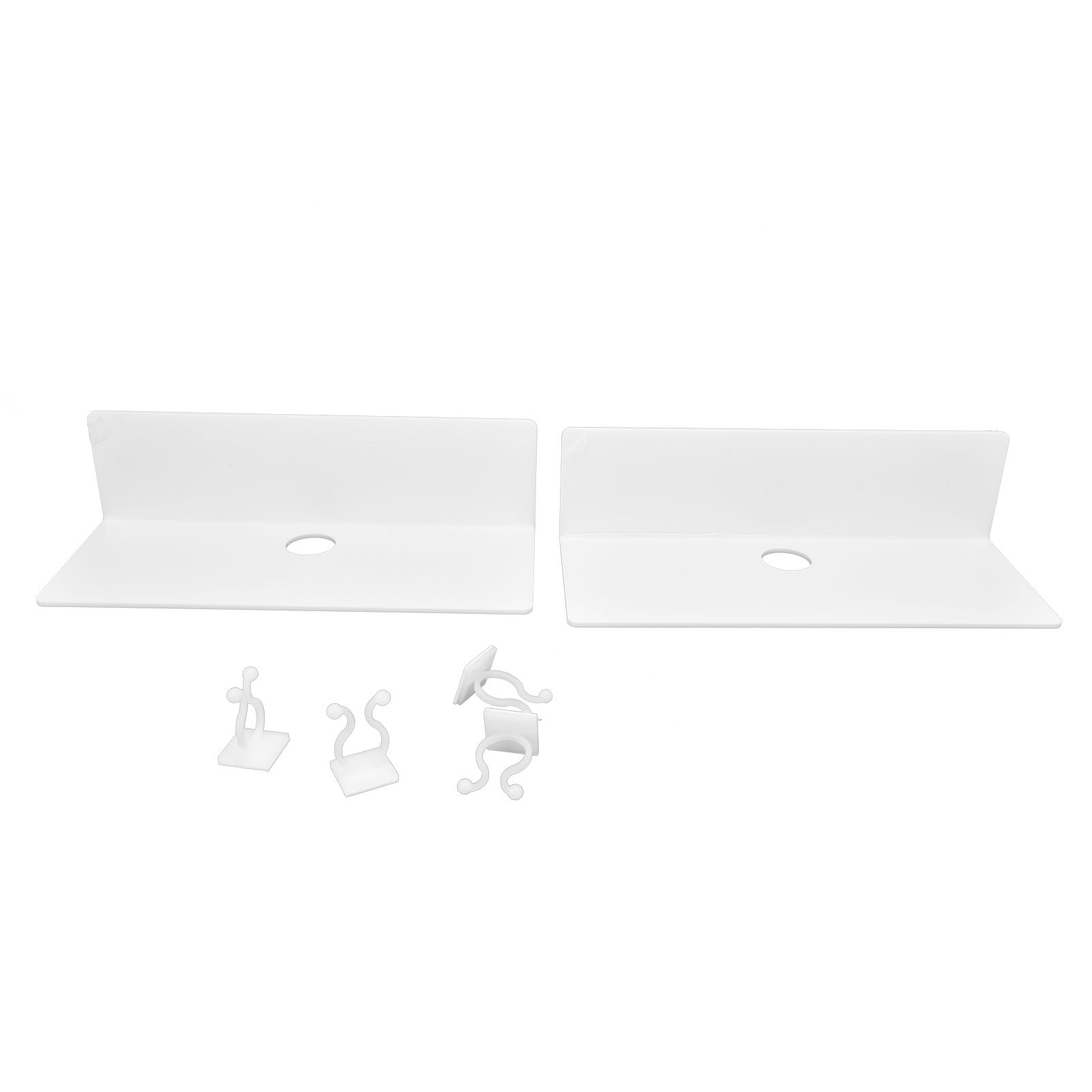 2Pcs Display Shelf Acrylic Perforation Free High Strength Wall Mount Shelf for