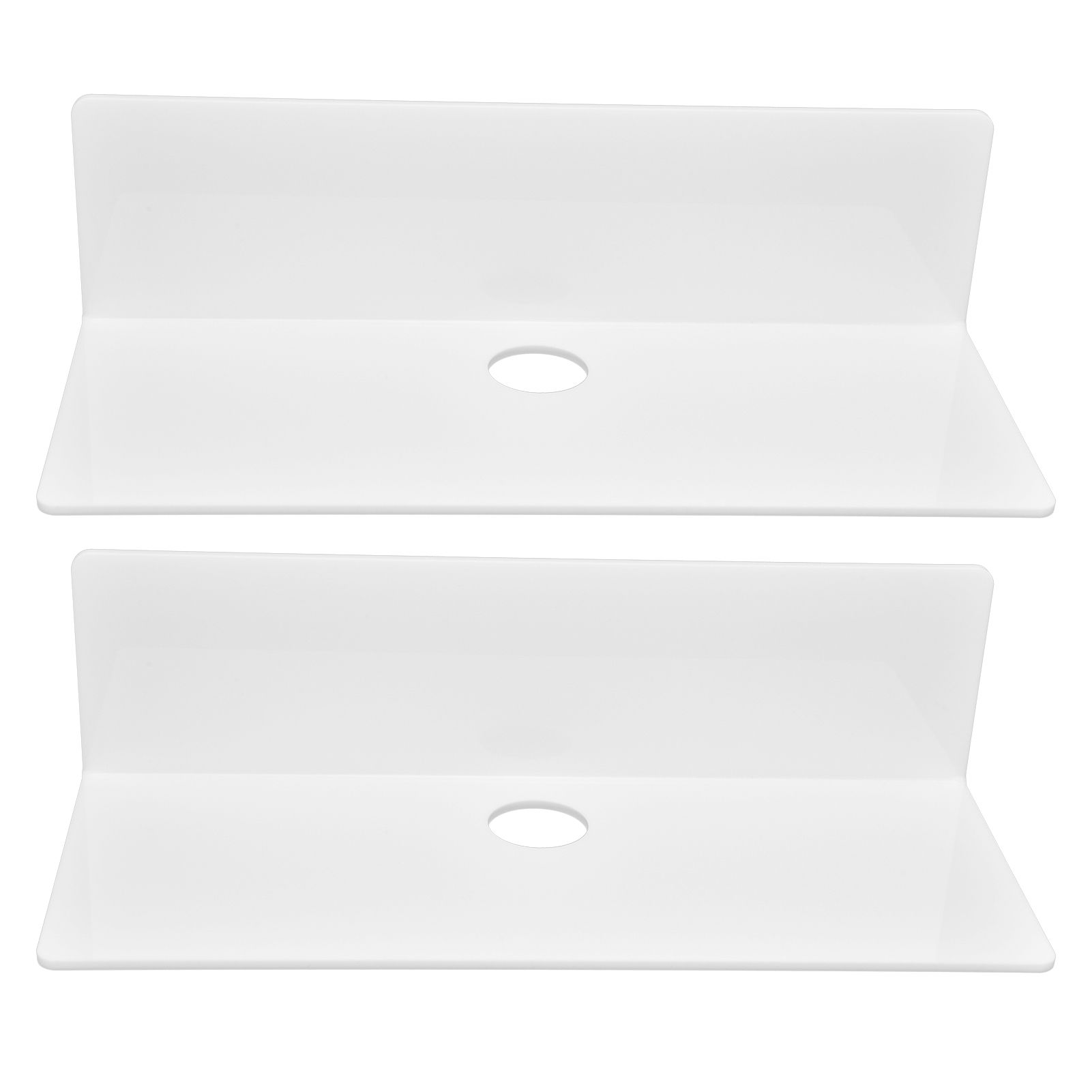 2Pcs Display Shelf Acrylic Perforation Free High Strength Wall Mount Shelf for view 2