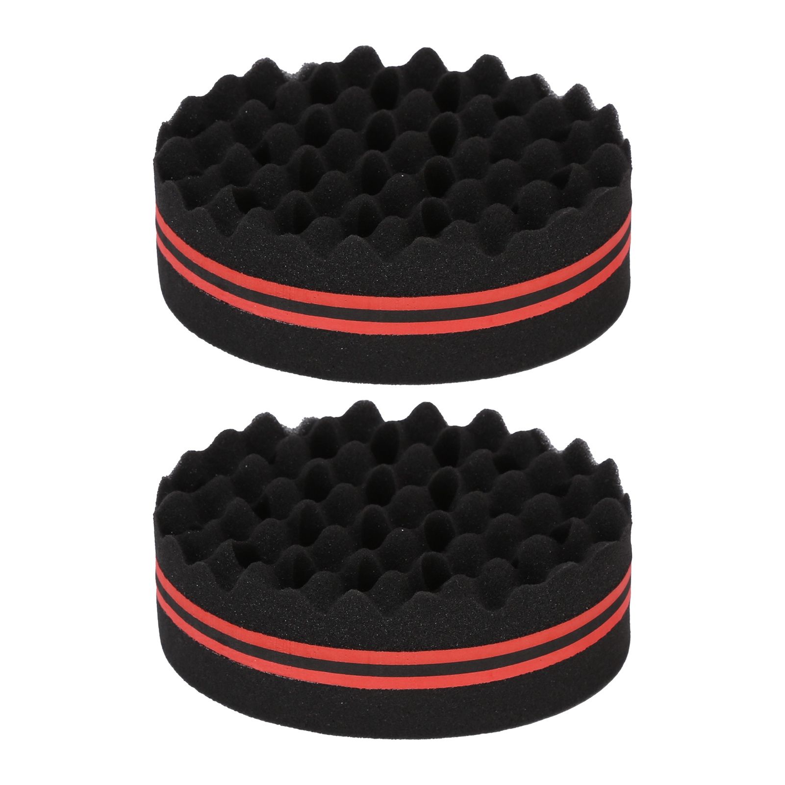2PCS Double Sided Hair Curl Sponge 22 Hole Wavy Hair Sponge Brush Styling