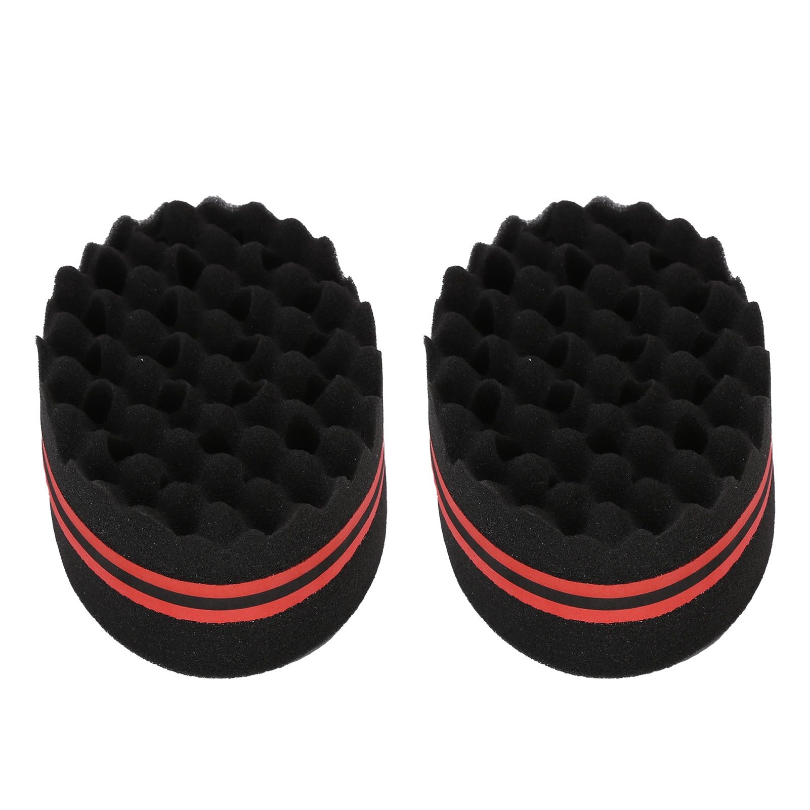 2PCS Double Sided Hair Curl Sponge 22 Hole Wavy Hair Sponge Brush Styling view 5