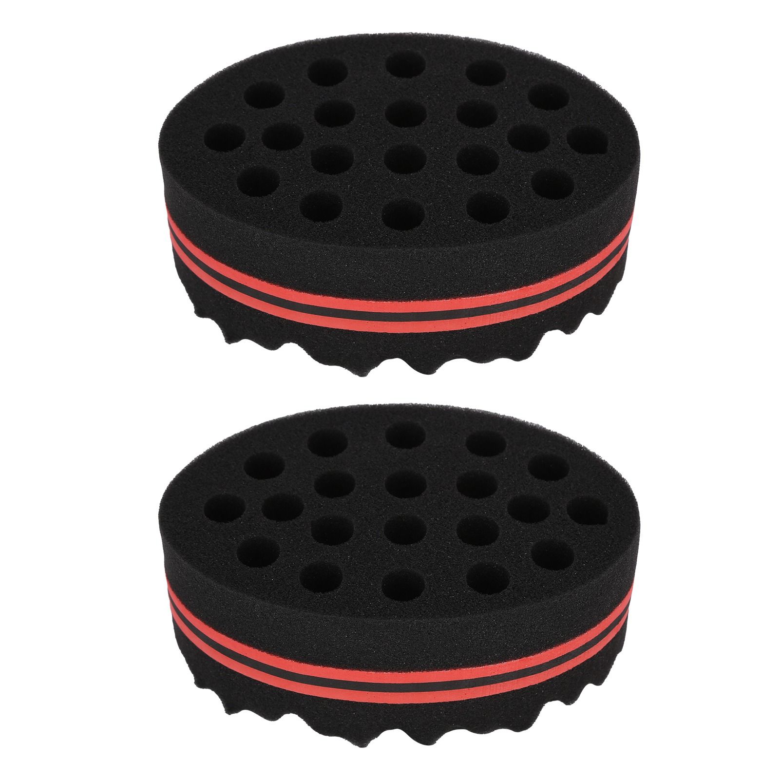 2PCS Double Sided Hair Curl Sponge 22 Hole Wavy Hair Sponge Brush Styling view 6