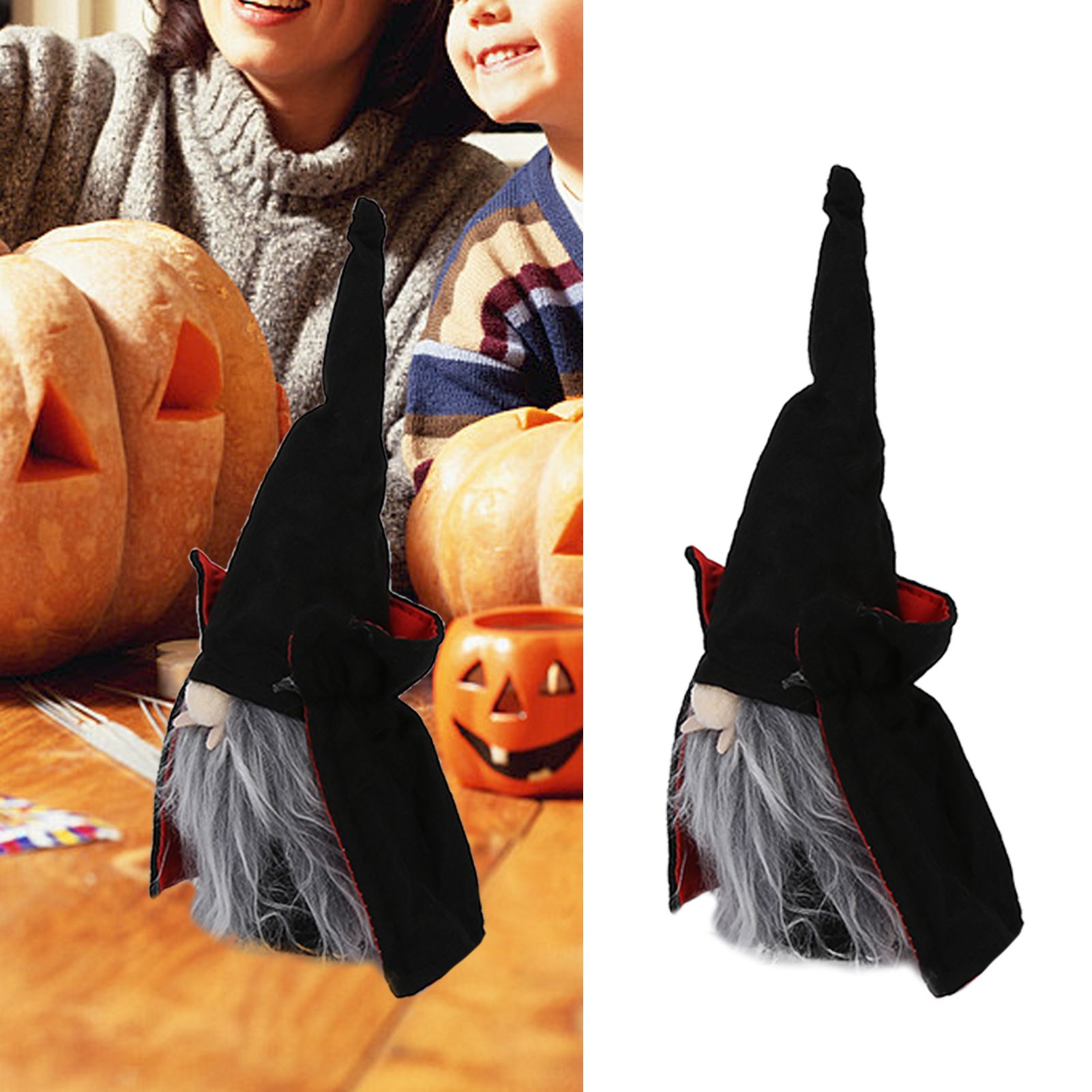 Vampire Doll Halloween Cute Durable Standable Gnomes Plush for with Pointed view 11