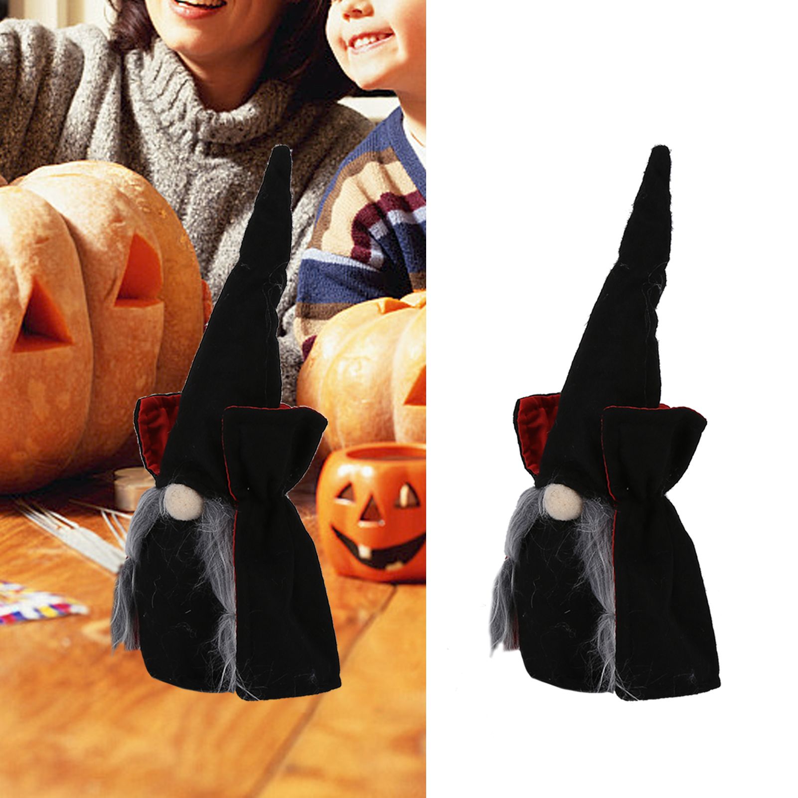 Vampire Doll Halloween Cute Durable Standable Gnomes Plush for with Pointed view 11
