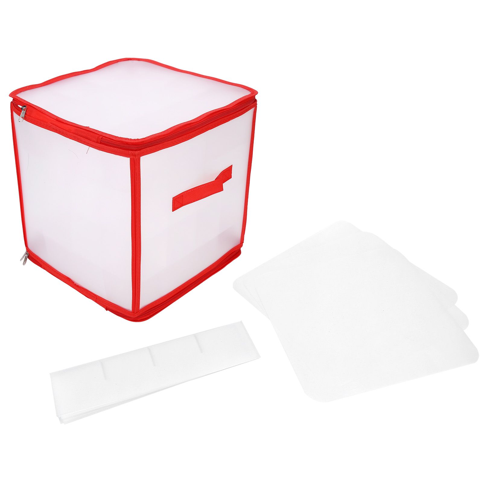 Storage Box Transparent PVC Zipper Sealed Durable Sock Organizer with