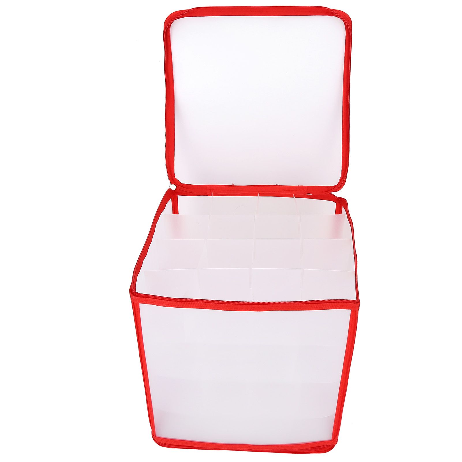 Storage Box Transparent PVC Zipper Sealed Durable Sock Organizer with view 2