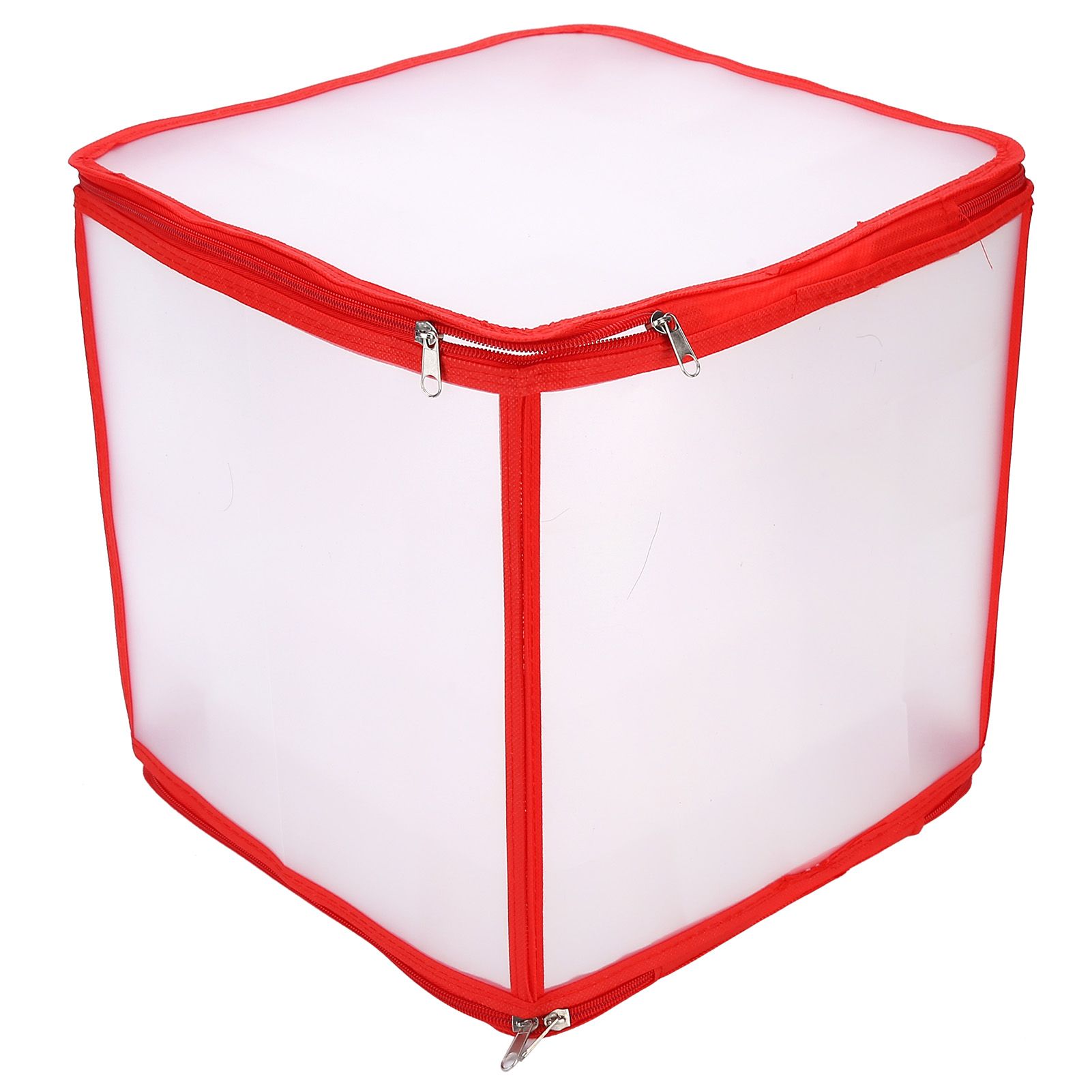 Storage Box Transparent PVC Zipper Sealed Durable Sock Organizer with view 3
