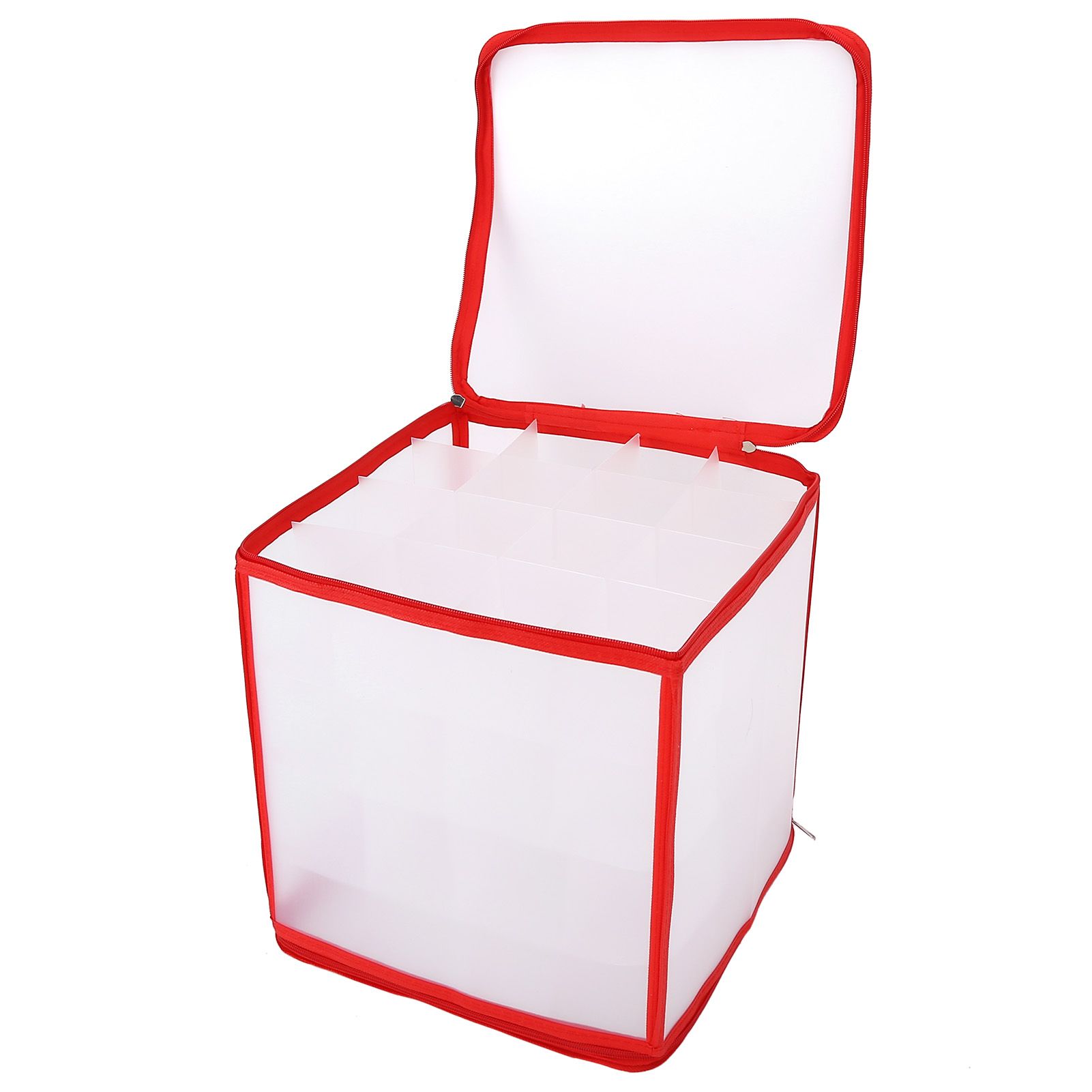 Storage Box Transparent PVC Zipper Sealed Durable Sock Organizer with view 7