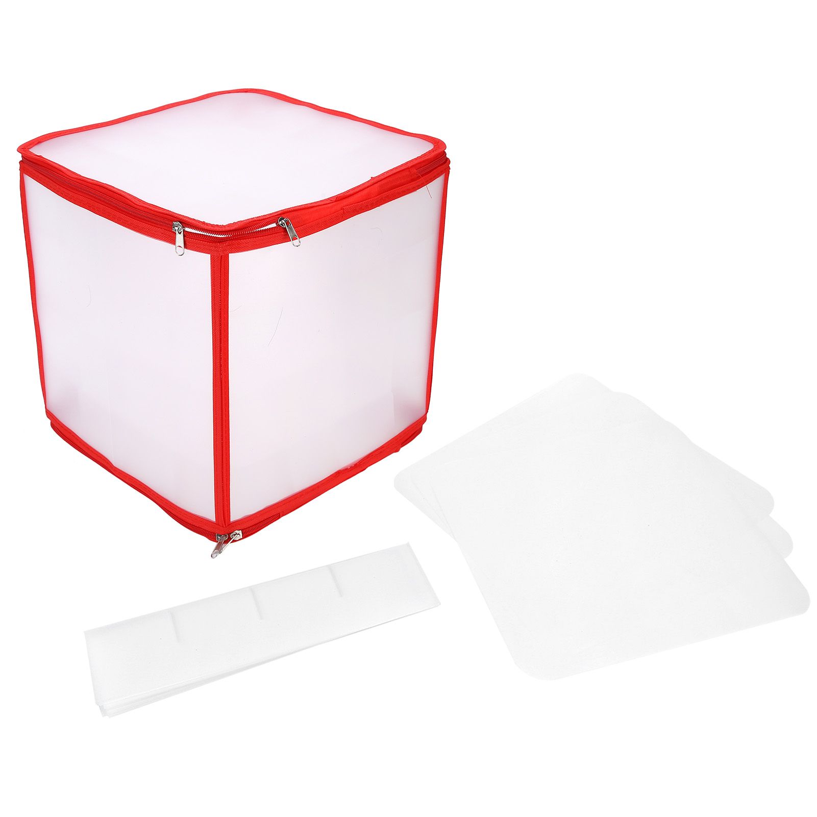 Storage Box Transparent PVC Zipper Sealed Durable Sock Organizer with view 9