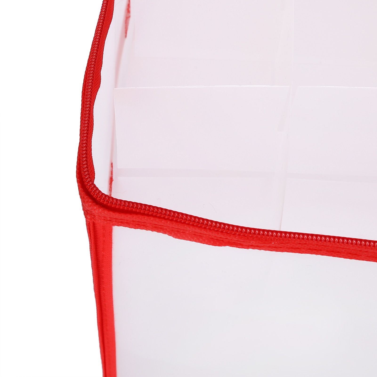 Storage Box Transparent PVC Zipper Sealed Durable Sock Organizer with view 13