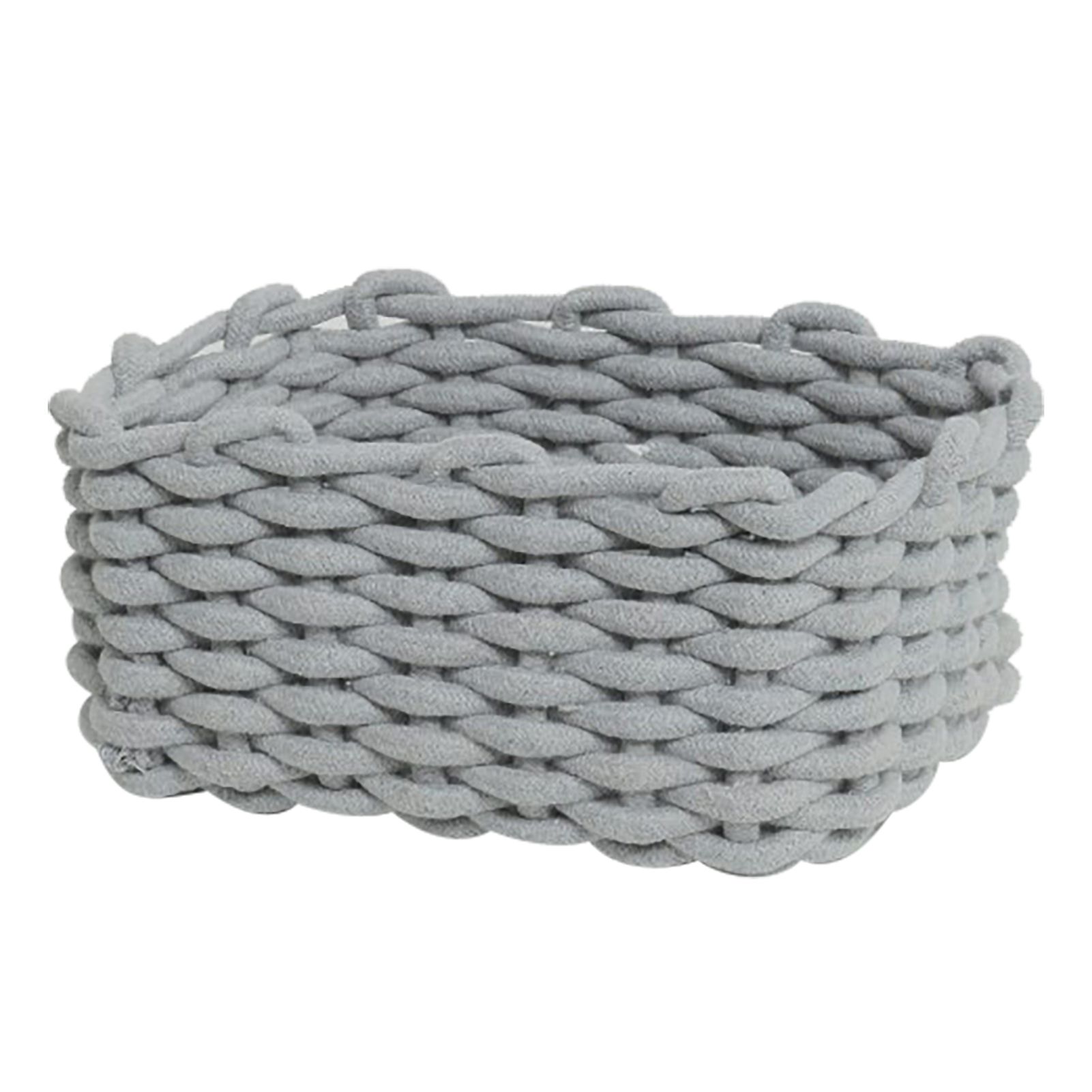 Cotton Rope Storage Basket Hand Knitting Nordic Style Desktop Storage