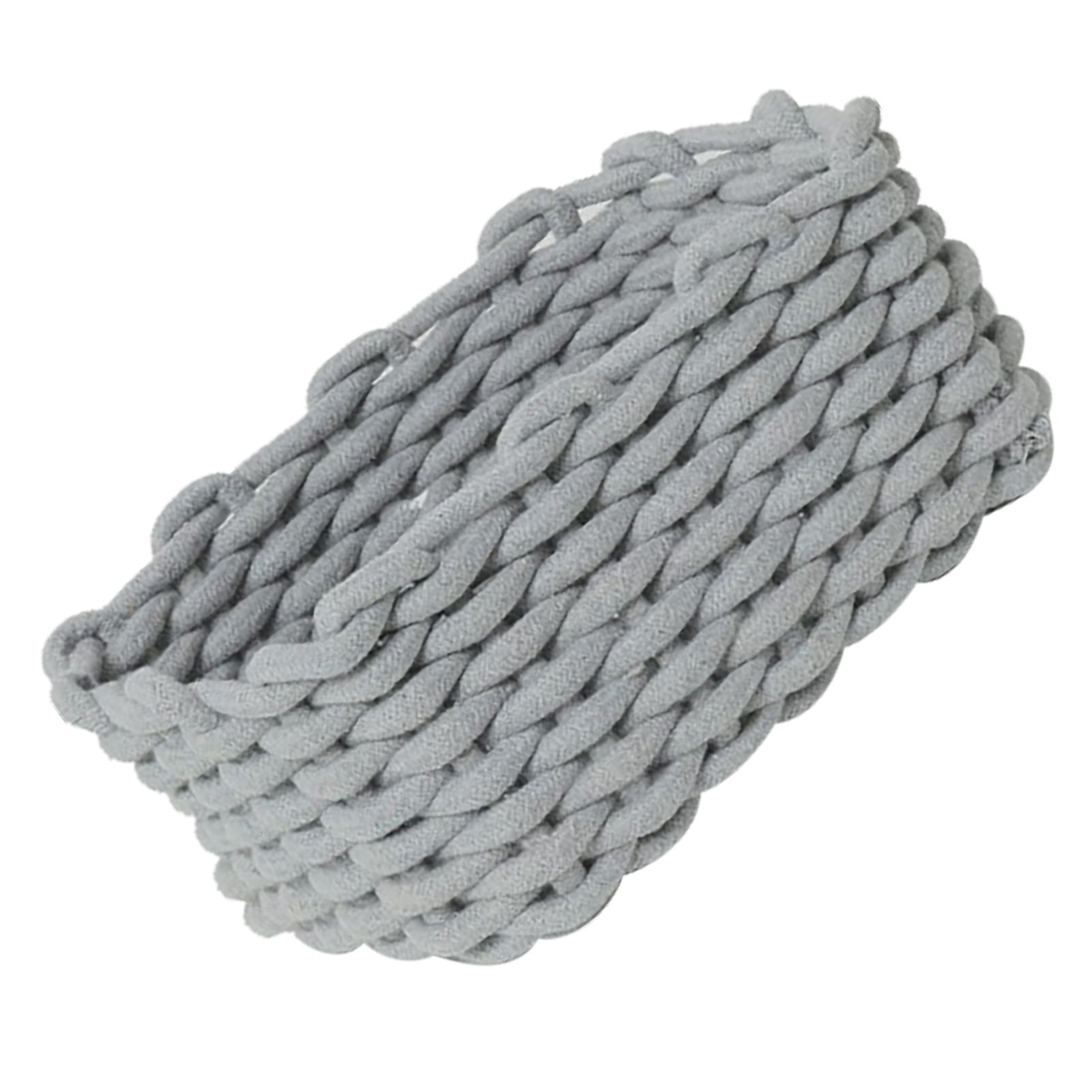 Cotton Rope Storage Basket Hand Knitting Nordic Style Desktop Storage view 4