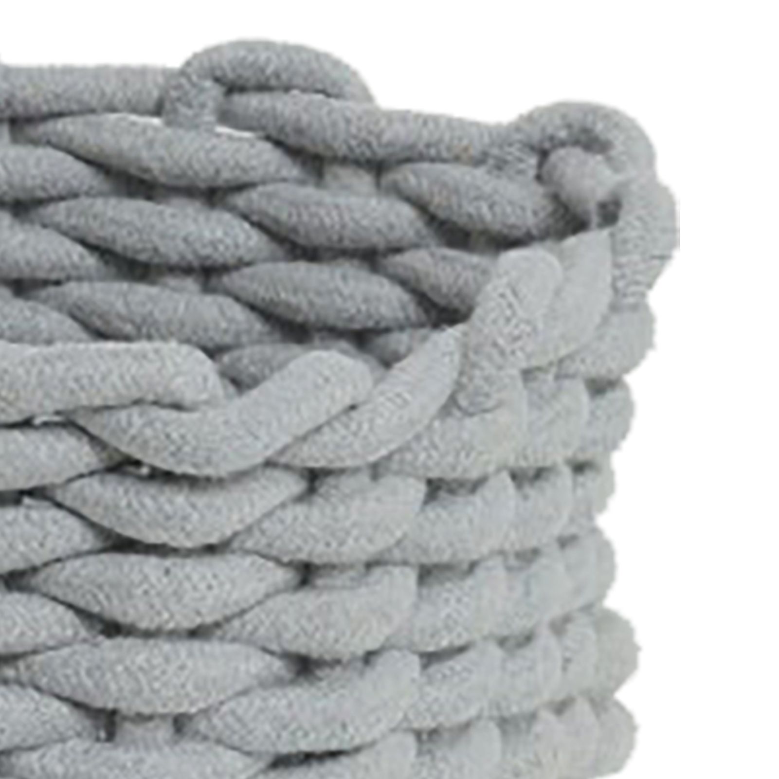 Cotton Rope Storage Basket Hand Knitting Nordic Style Desktop Storage view 7