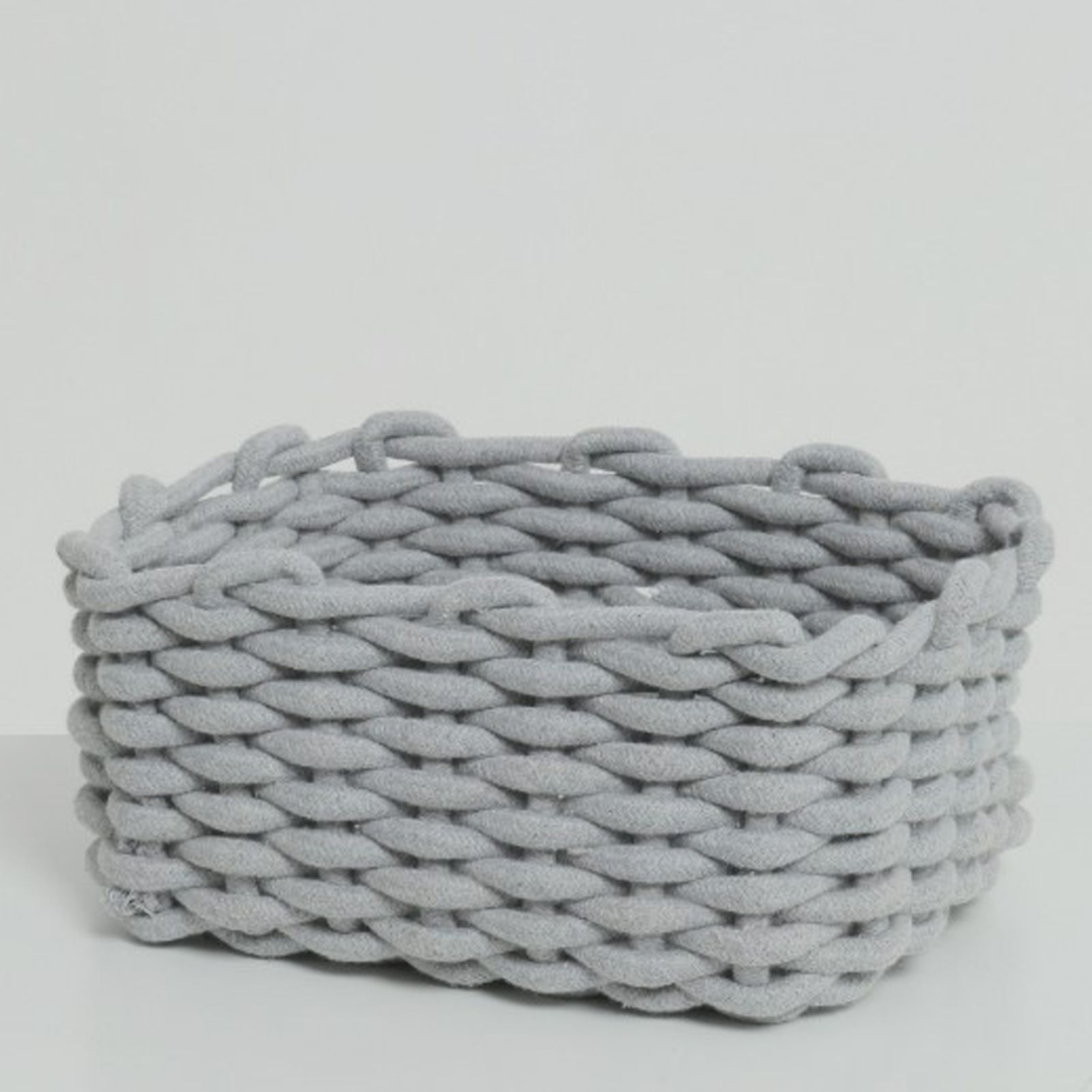 Cotton Rope Storage Basket Hand Knitting Nordic Style Desktop Storage view 11