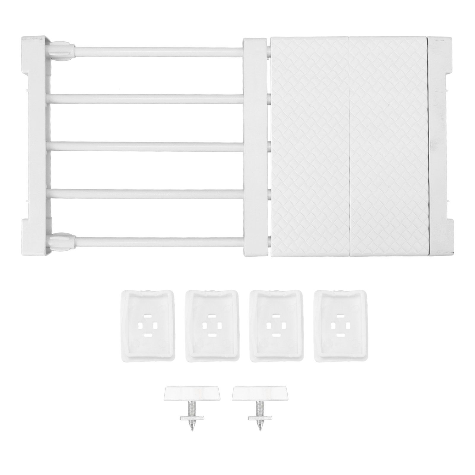 Tension Shelf Adjustable Closet Divider 24cm Width Storage Rack for Cabinet