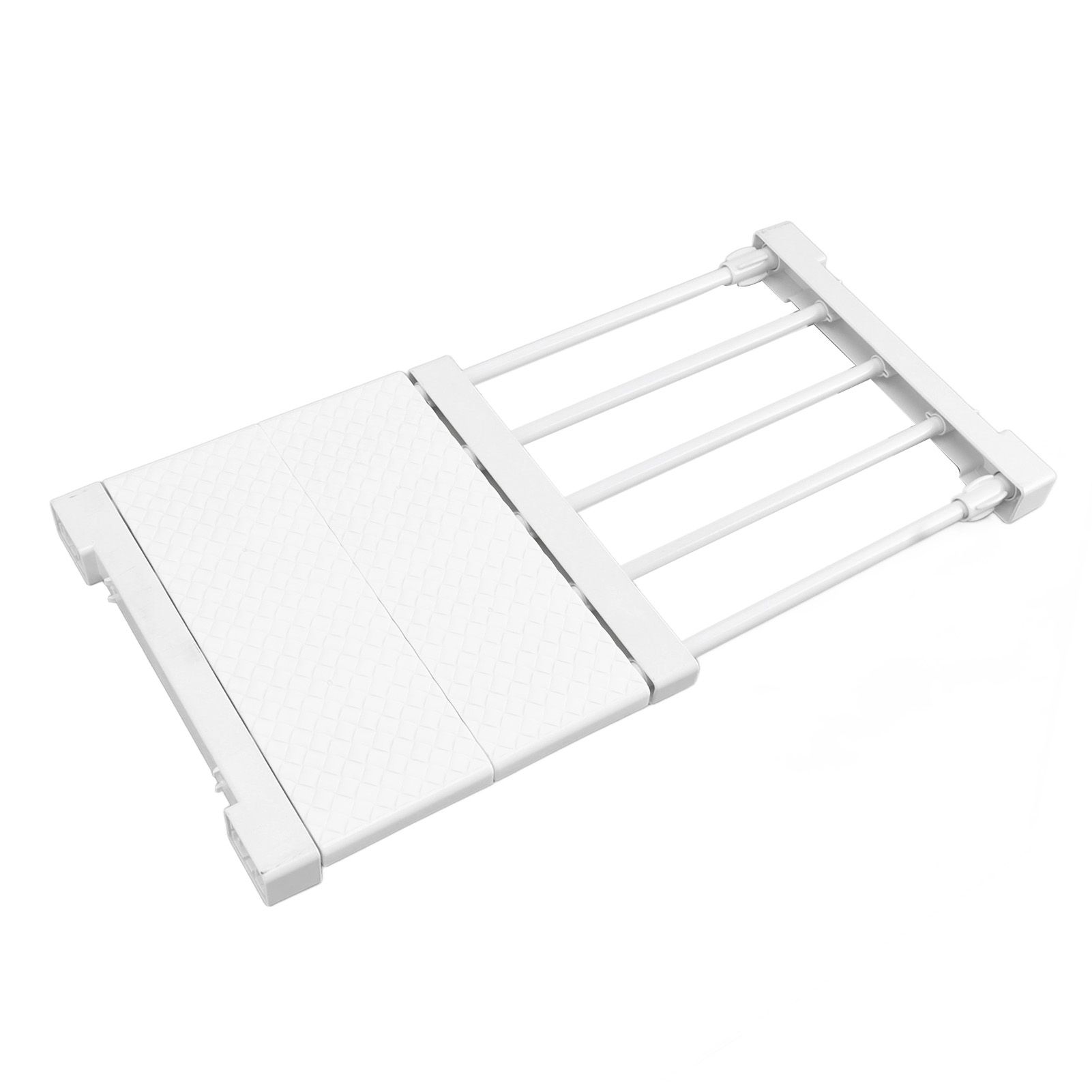 Tension Shelf Adjustable Closet Divider 24cm Width Storage Rack for Cabinet view 7