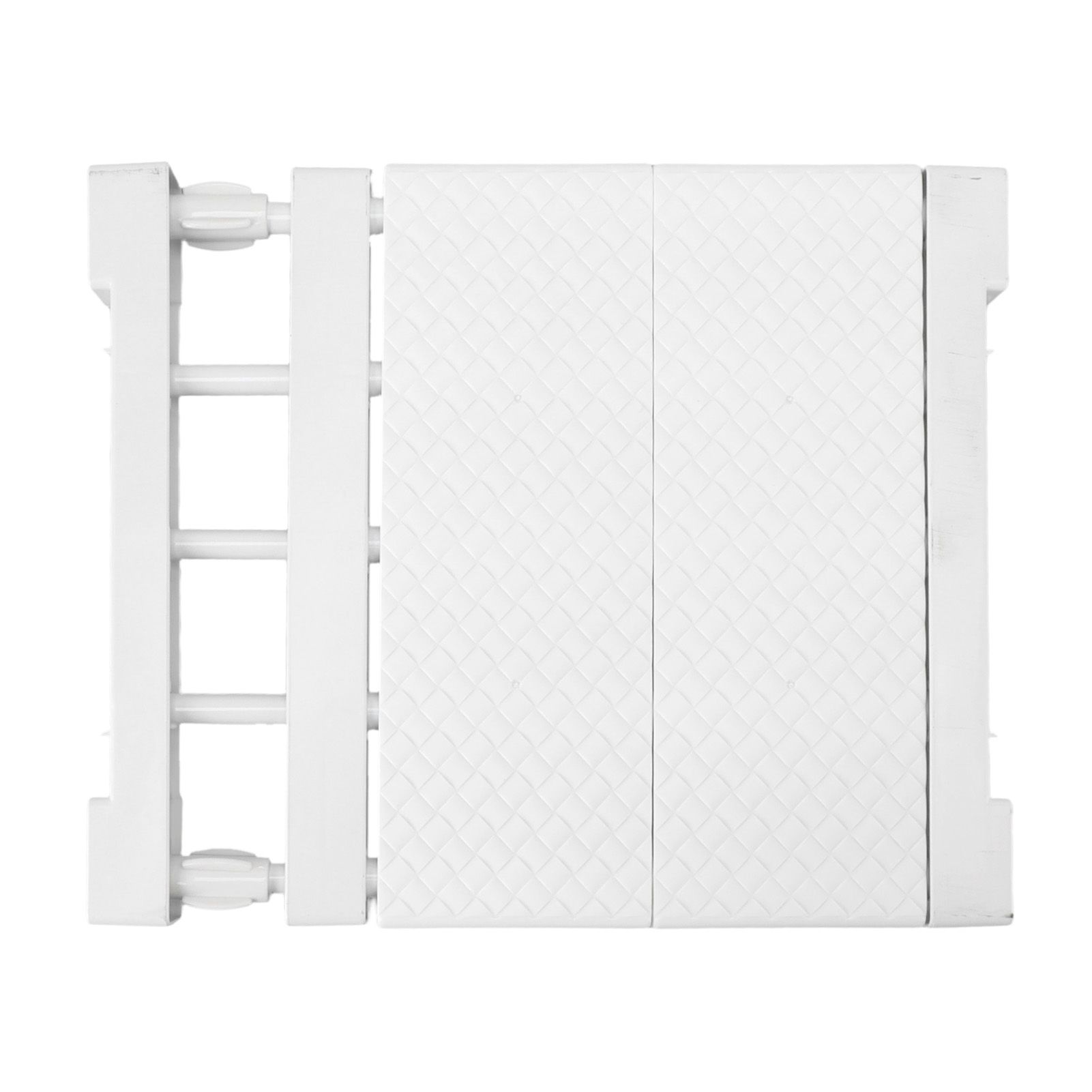 Tension Shelf Adjustable Closet Divider 24cm Width Storage Rack for Cabinet view 8