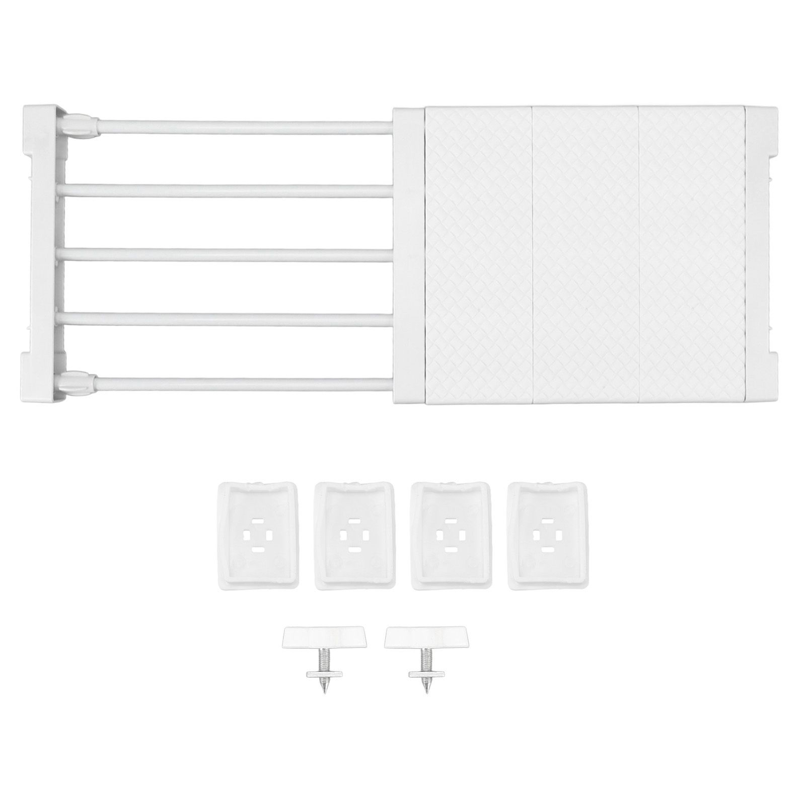Tension Shelf Adjustable Closet Divider 24cm Width Storage Rack for Cabinet
