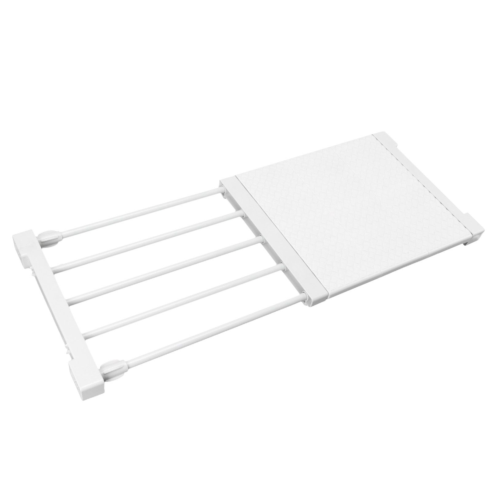 Tension Shelf Adjustable Closet Divider 24cm Width Storage Rack for Cabinet view 7