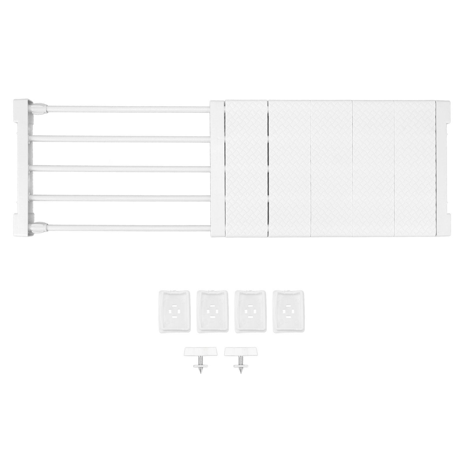 Tension Shelf Adjustable Closet Divider 24cm Width Storage Rack for Cabinet