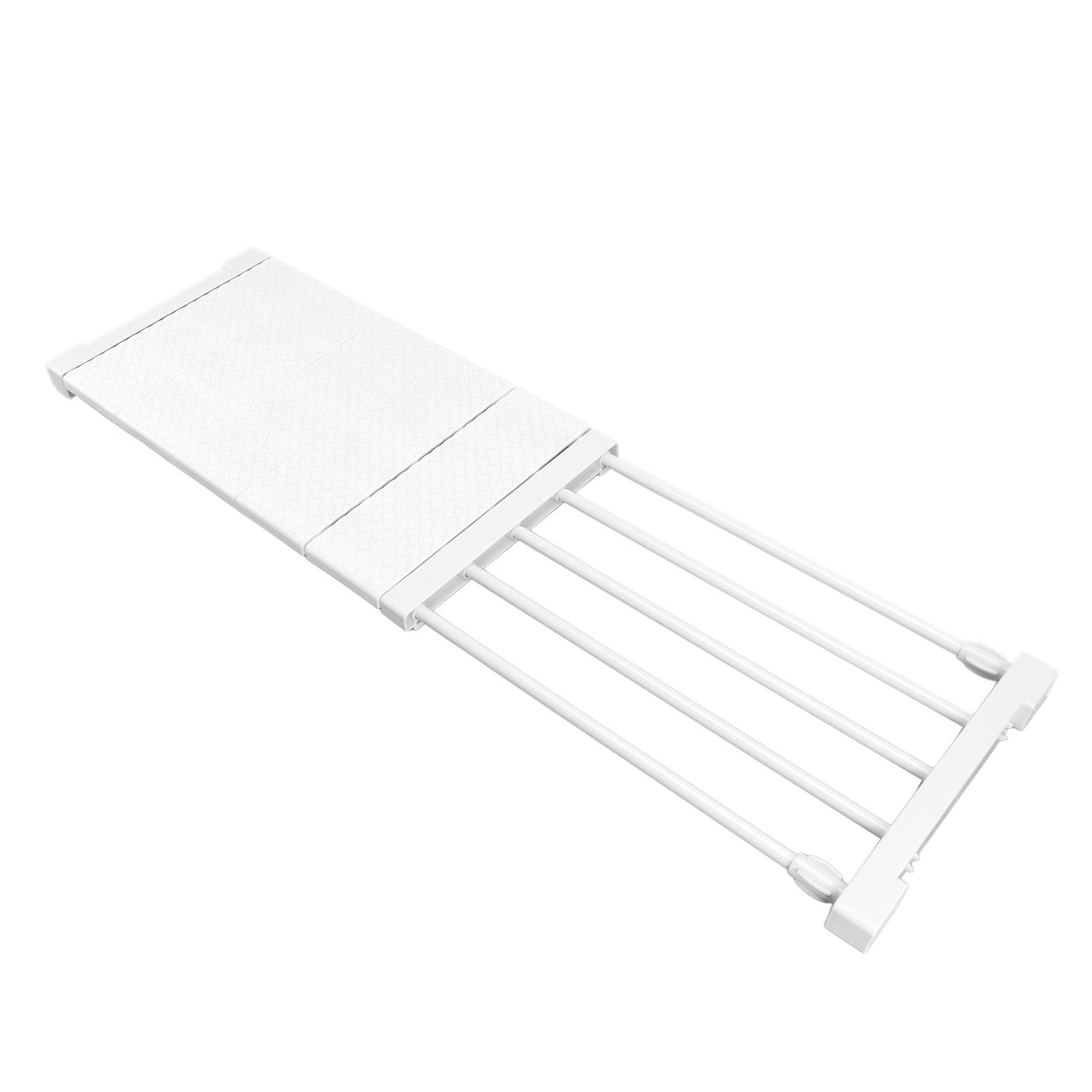 Tension Shelf Adjustable Closet Divider 24cm Width Storage Rack for Cabinet view 5