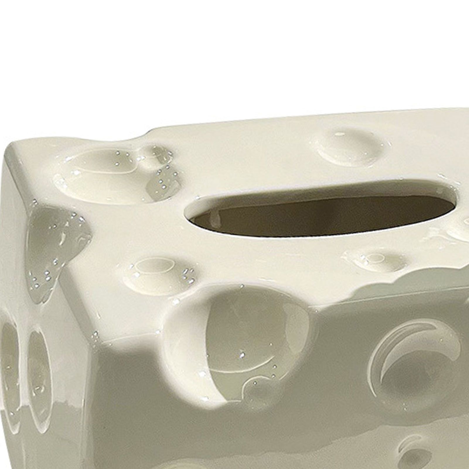 Tissue Box Cover Ceramic Rectangular Stylish Elegant Decorative Napkin Box view 13