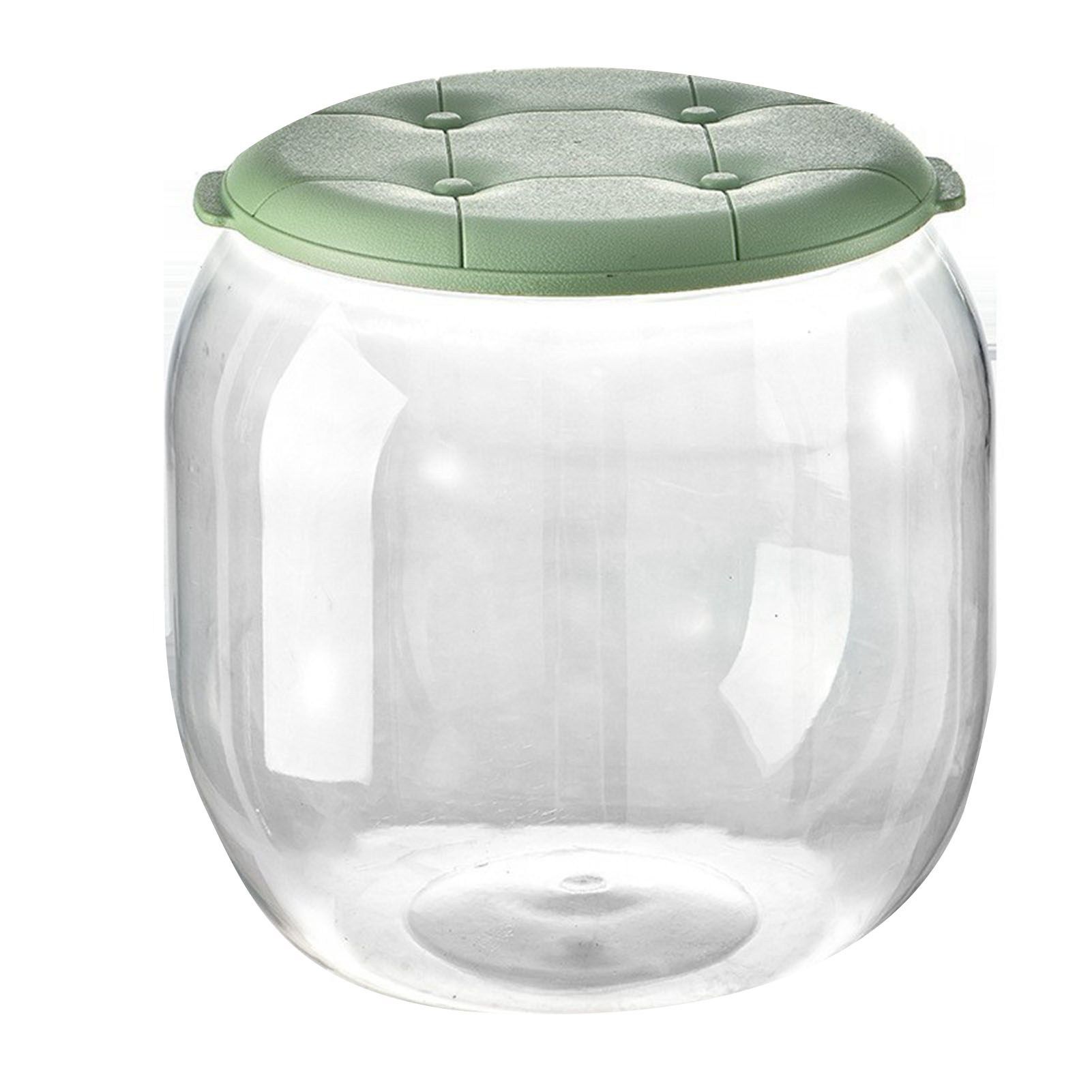 Toy Storage Stool Multipurpose Innovative Round Shape Transparent Storage