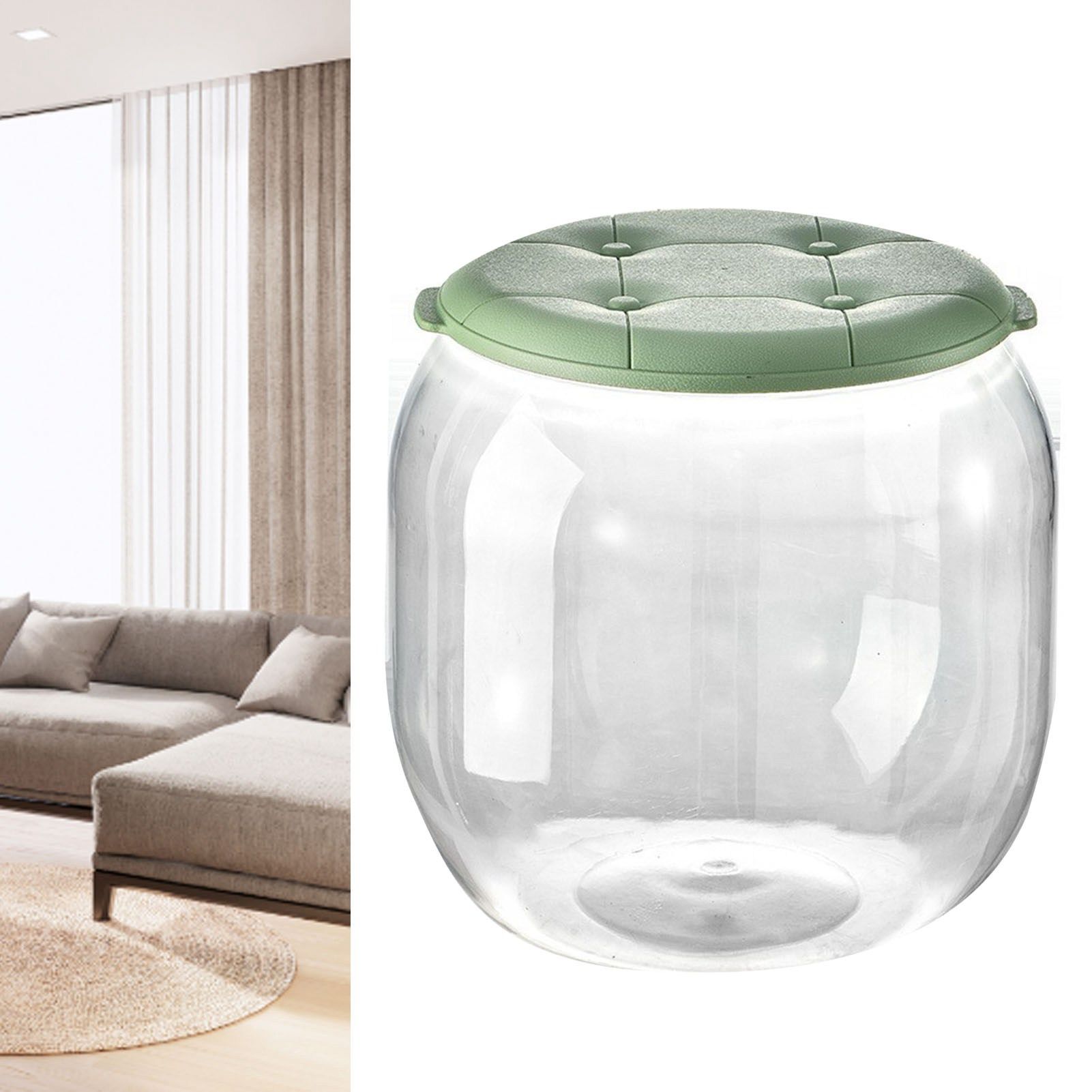 Toy Storage Stool Multipurpose Innovative Round Shape Transparent Storage view 5