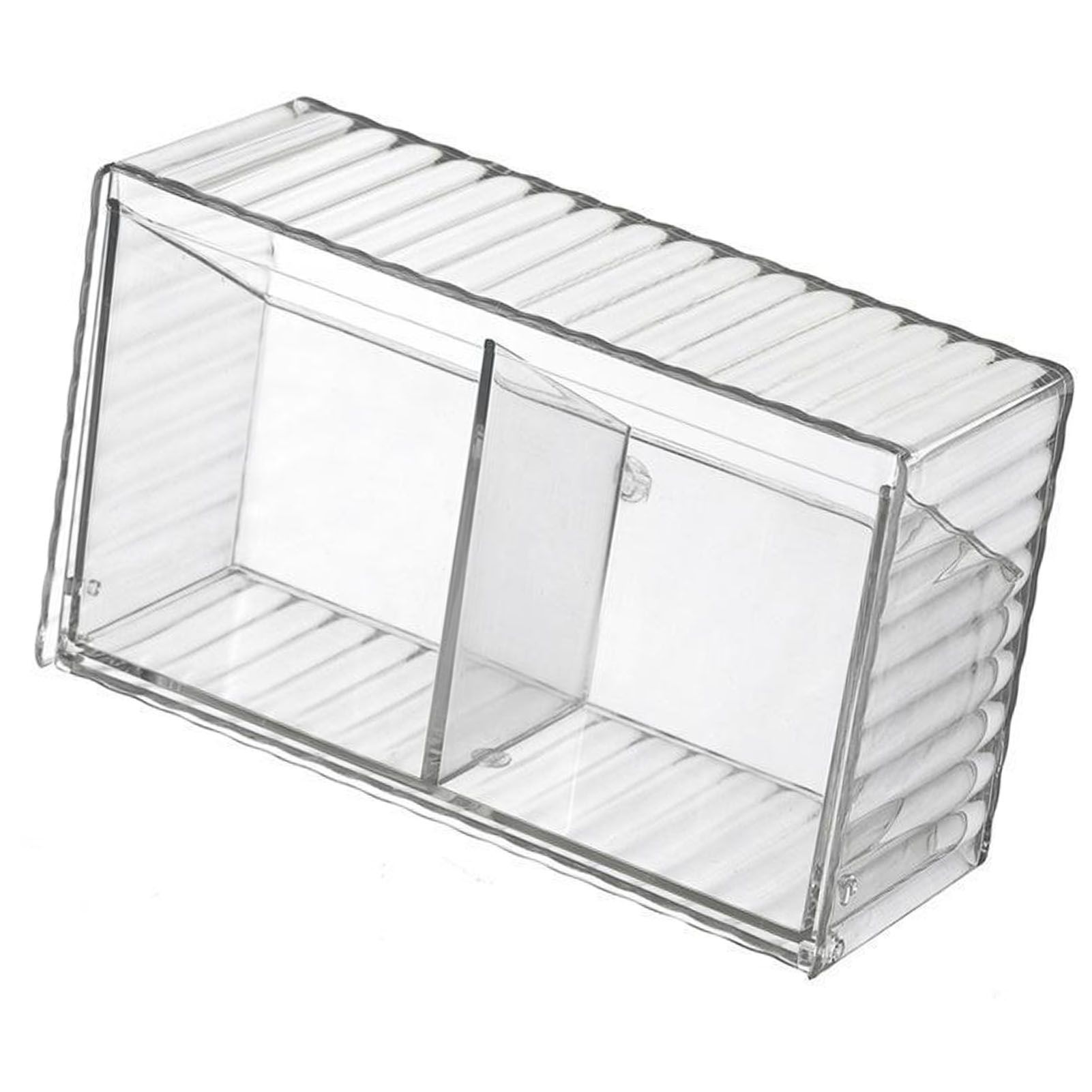 Cosmetics Wall Mounted Storage Box Non Punching Plastic 2 Compartment Holder view 4