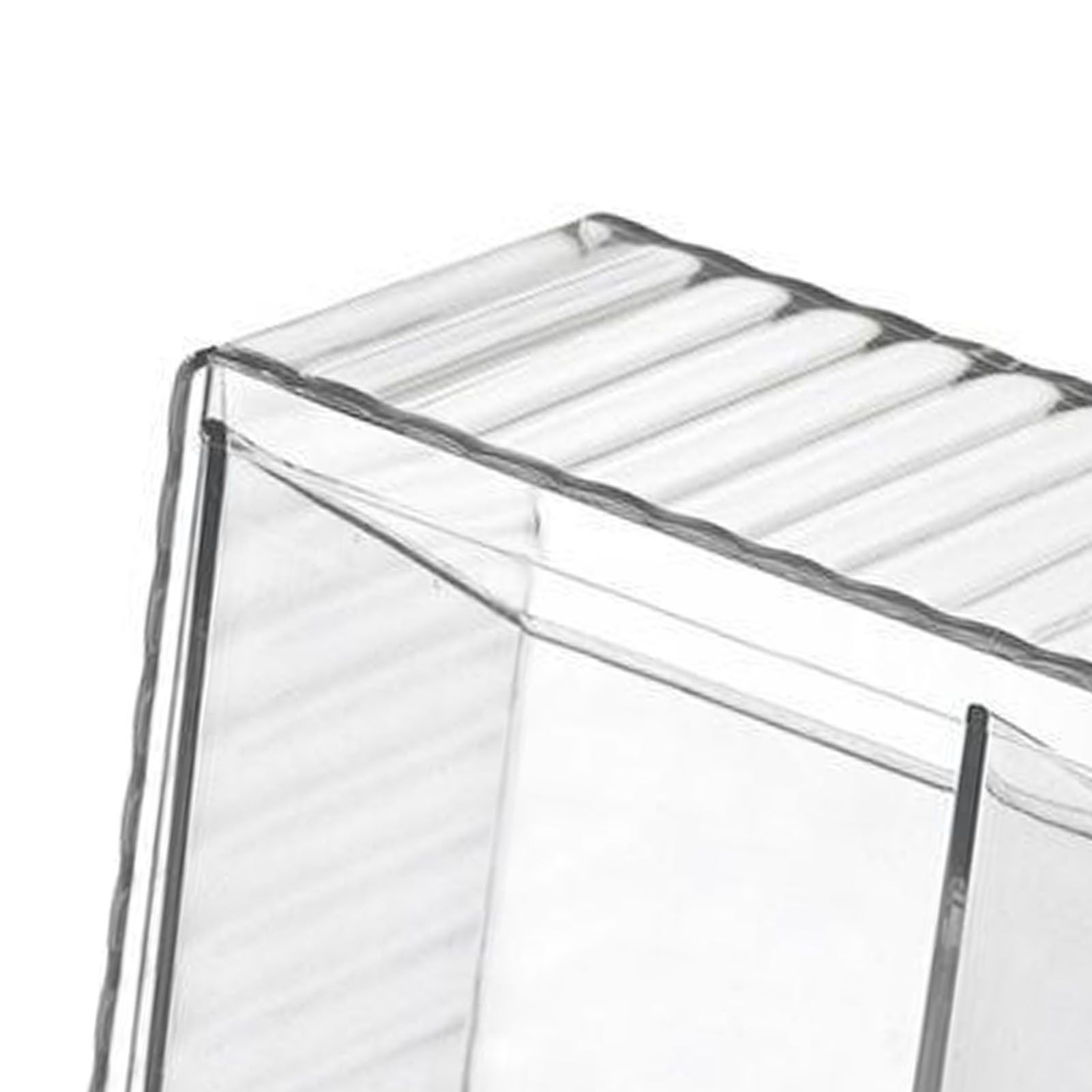 Cosmetics Wall Mounted Storage Box Non Punching Plastic 2 Compartment Holder view 6