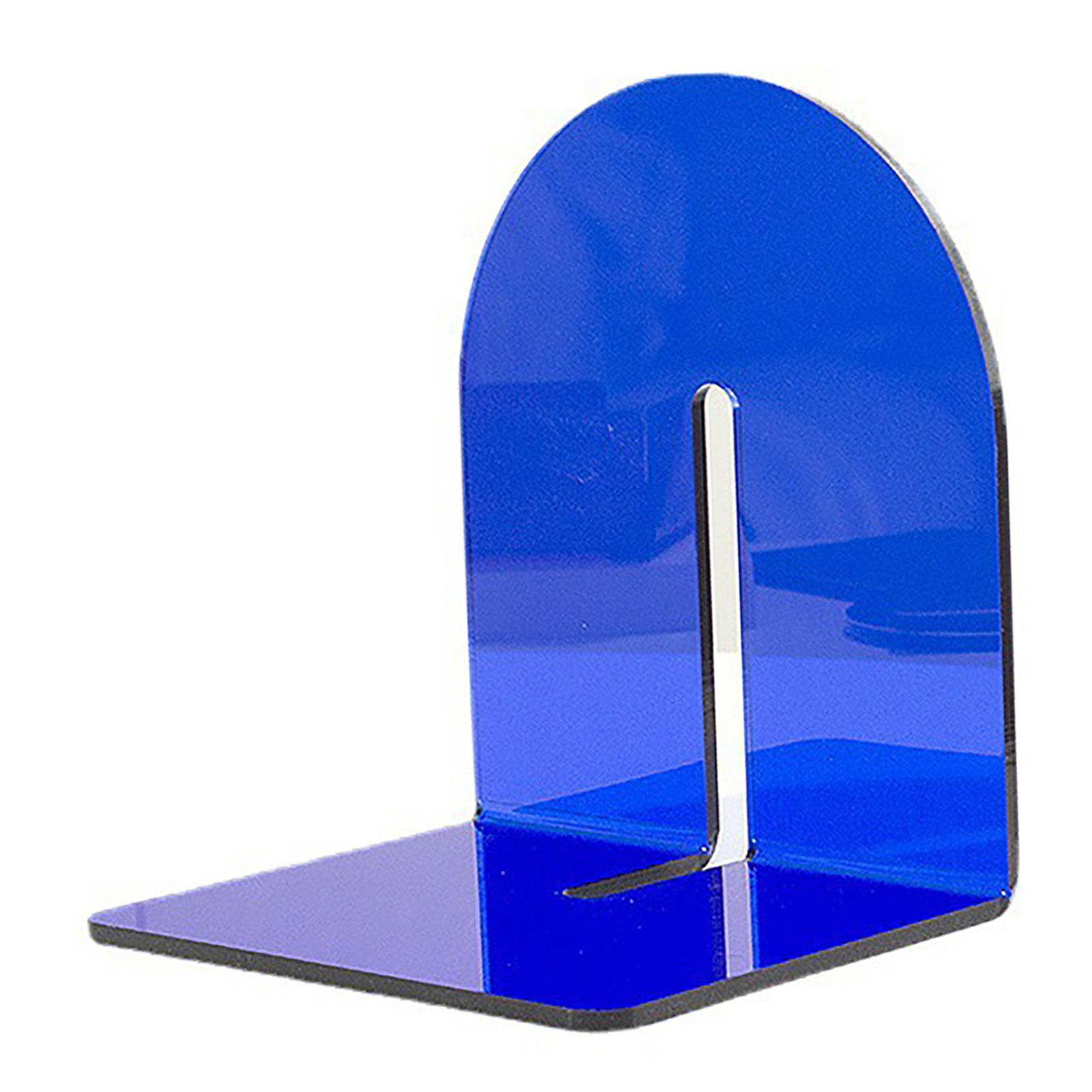 Acrylic Book End Thickened L Shape Bookend Stopper Desktop Book Organizer for view 2