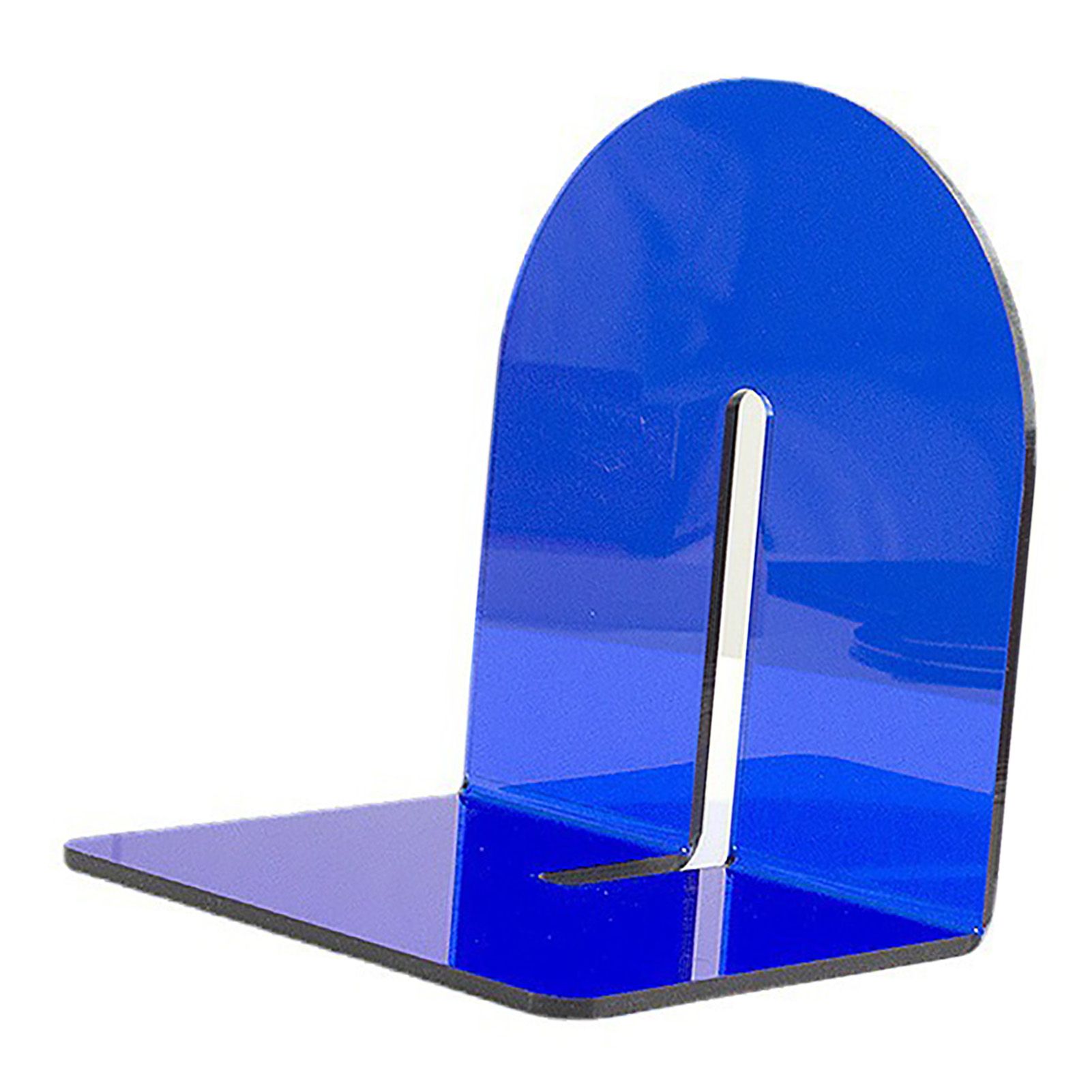 Acrylic Book End Thickened L Shape Bookend Stopper Desktop Book Organizer for view 3