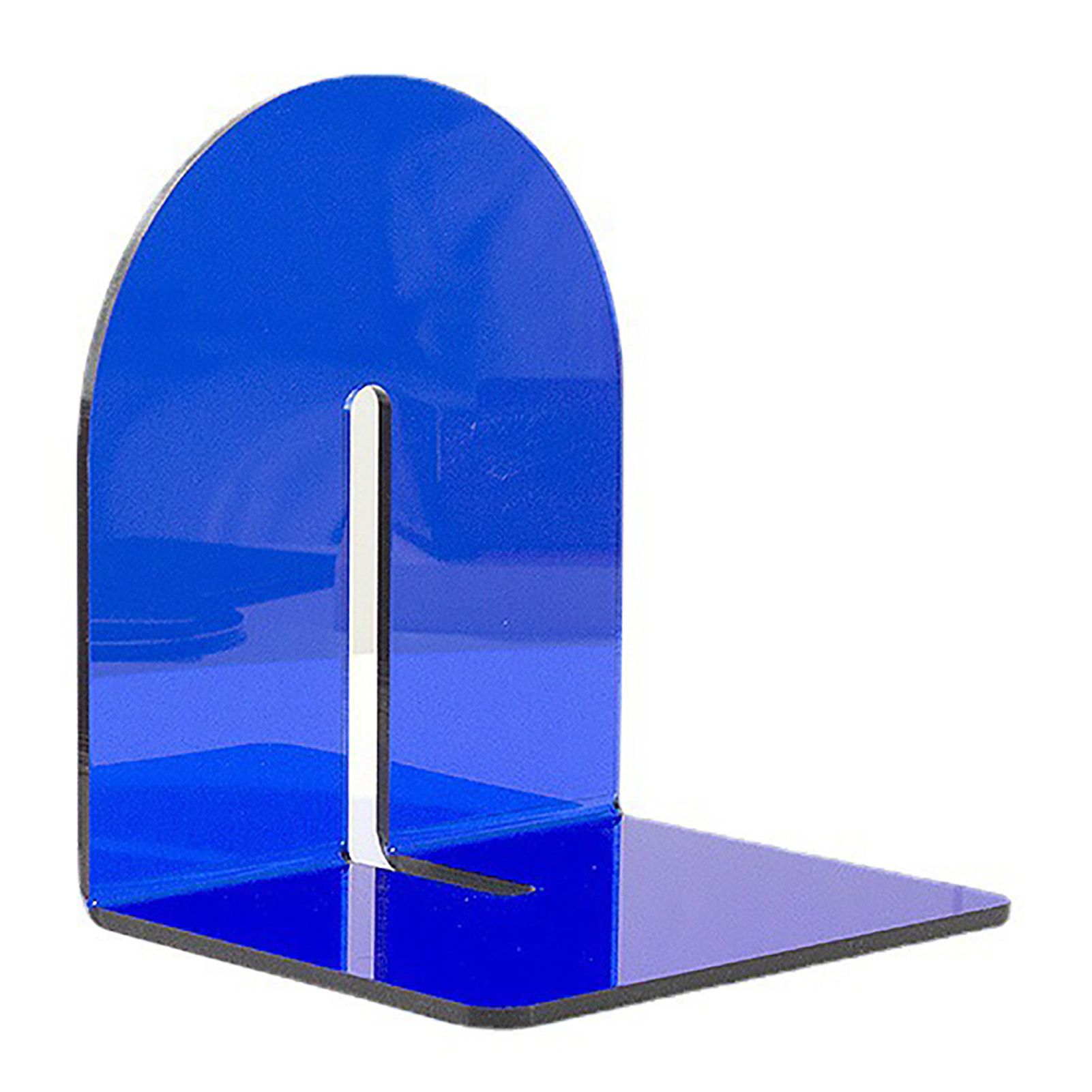 Acrylic Book End Thickened L Shape Bookend Stopper Desktop Book Organizer for view 4