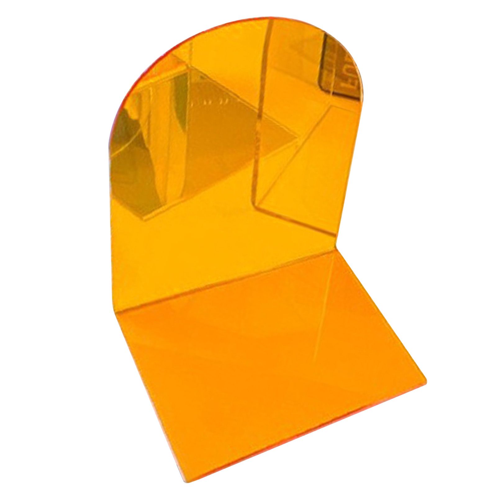 1 Pair of Bookends Thicken Non Slip Transparent Acrylic Desk Decorative Heavy view 3