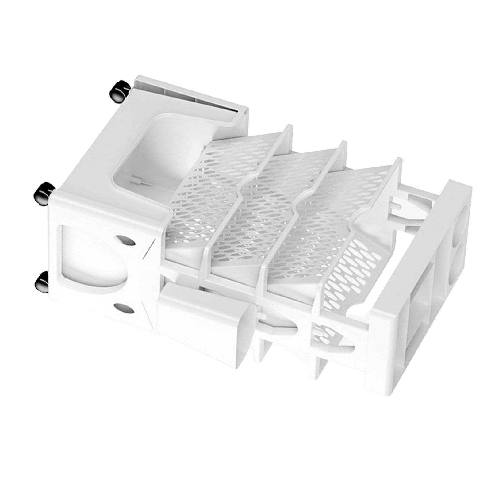 Rolling Mobile Bookshelf with Wheels 5 Tiers Large Capacity Strong Load view 2