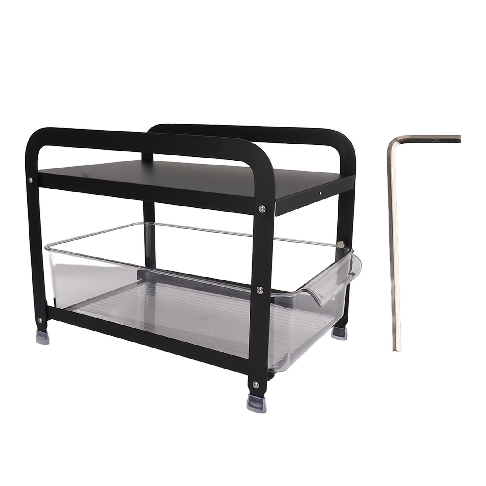 Cup Storage Organizer Shelf 2 Tier Pull Out Countertop Organizer