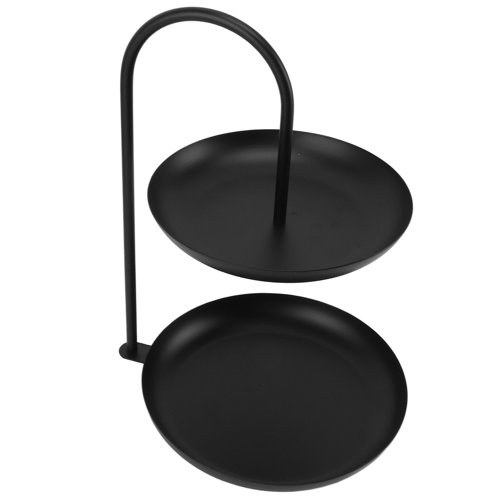 Dessert Rack Fruit Stand Round 2 Tier Iron Display Holder for Party Wedding view 2