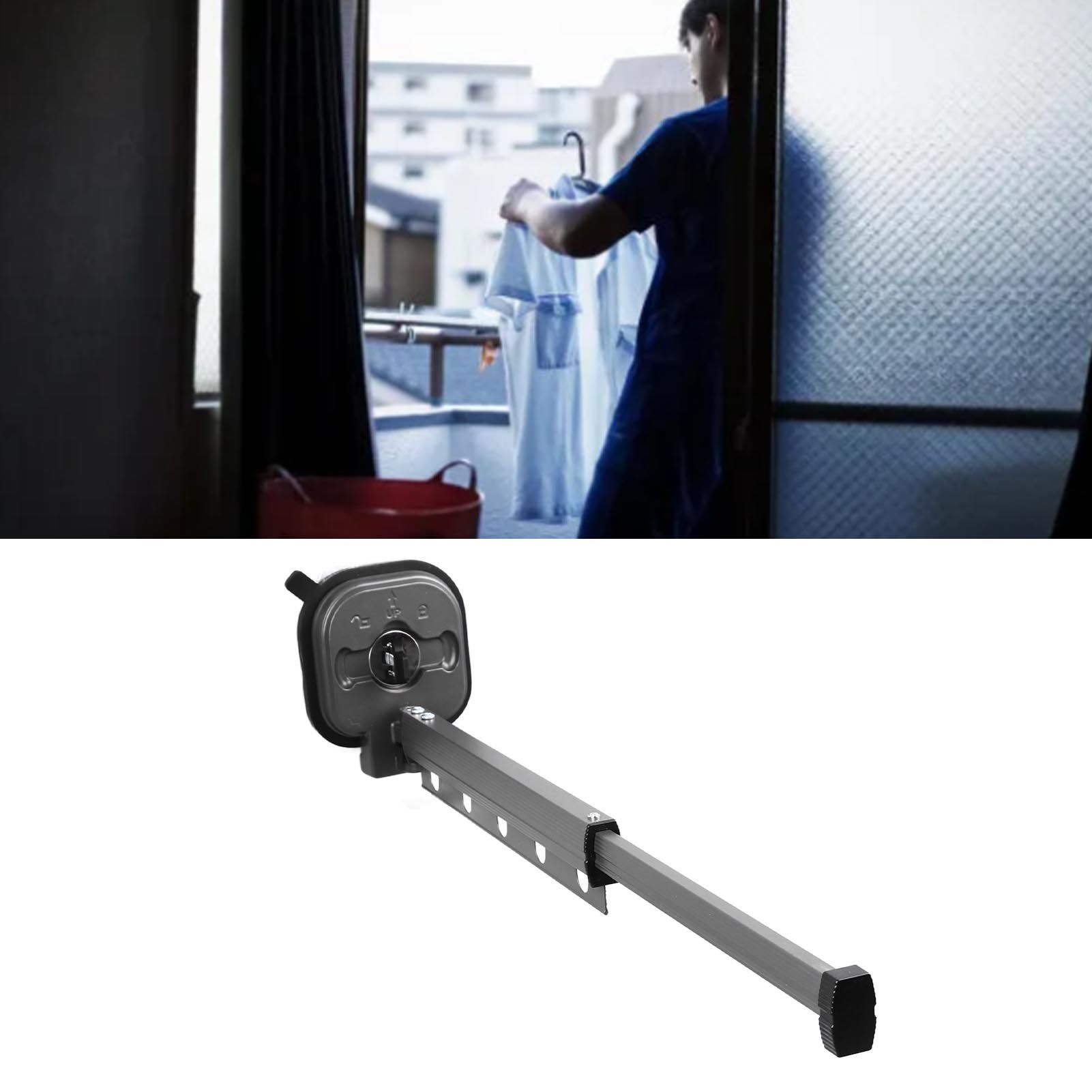 Wall Mounted Clothes Drying Rack Space Saving Laundry Clothes Rack Retractable view 11