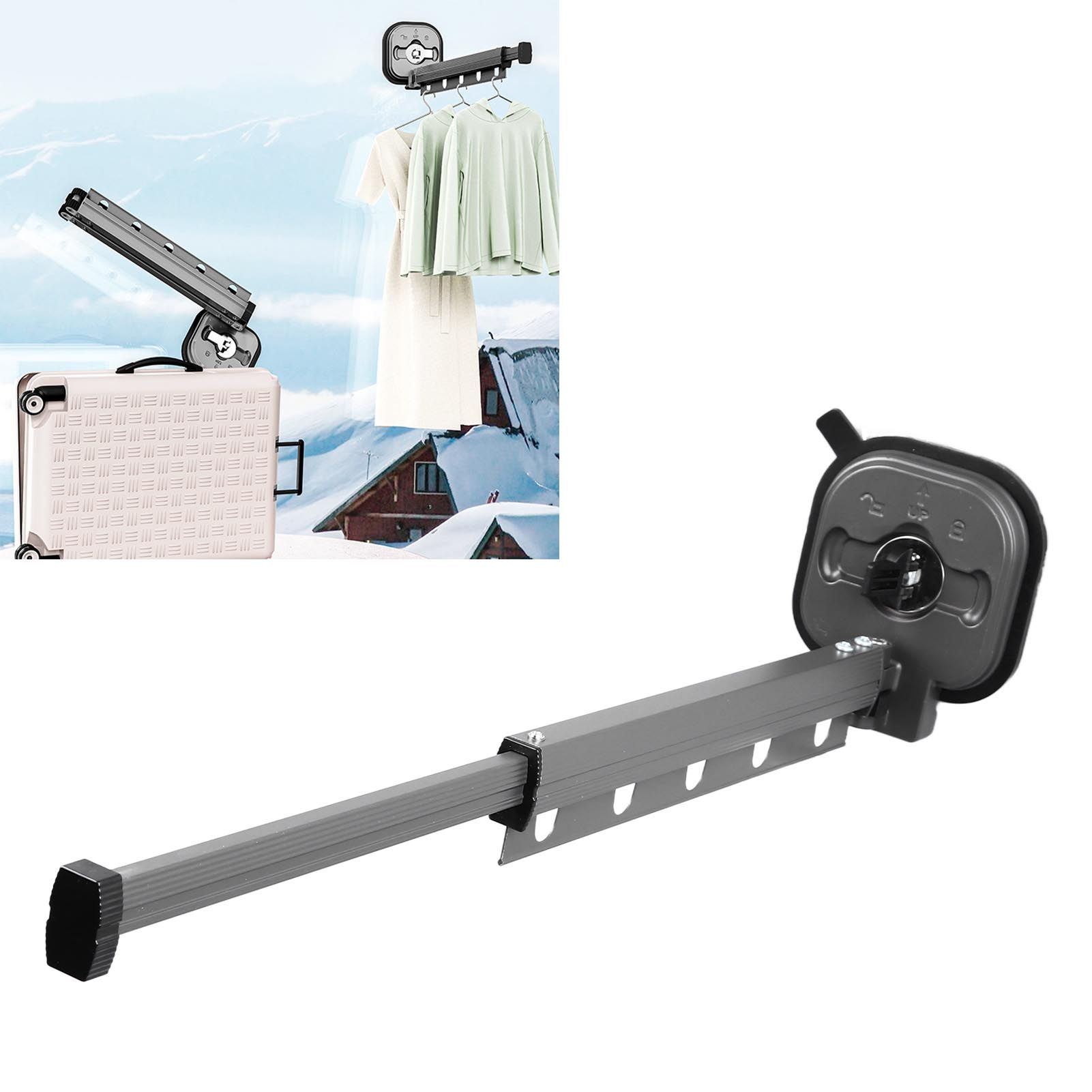 Wall Mounted Clothes Drying Rack Space Saving Laundry Clothes Rack Retractable view 12