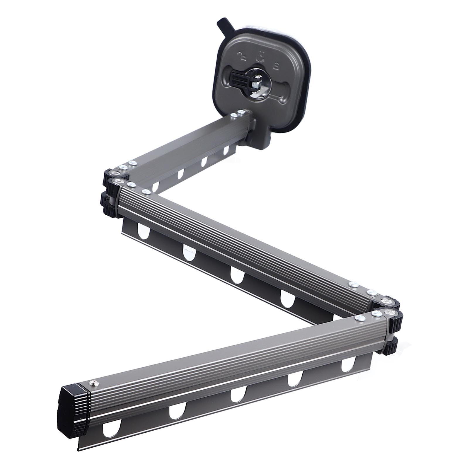 Wall Mounted Clothes Drying Rack Space Saving Laundry Clothes Rack Retractable view 4