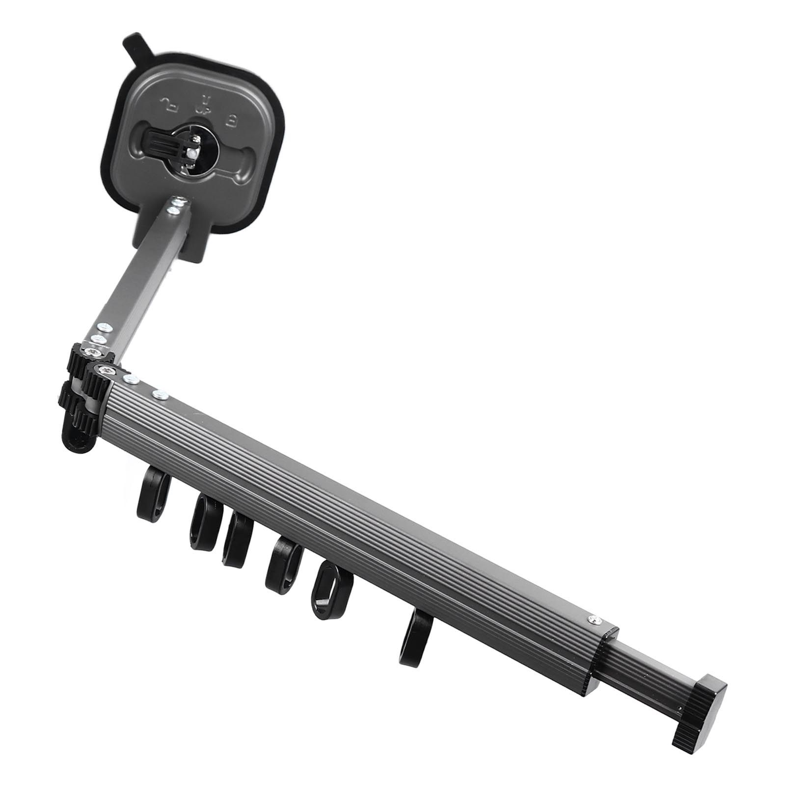 Retractable Clothes Drying Rack Wall Mount Drill Free Bifold Windproof Space view 4