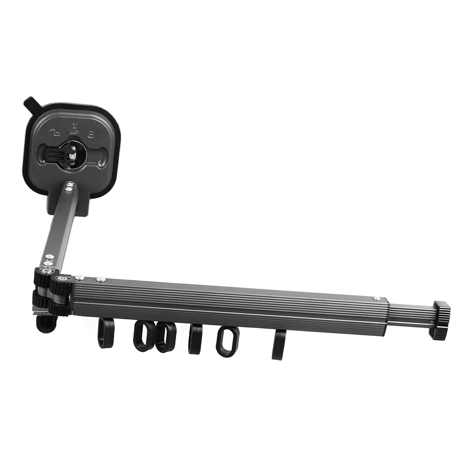 Retractable Clothes Drying Rack Wall Mount Drill Free Bifold Windproof Space view 7