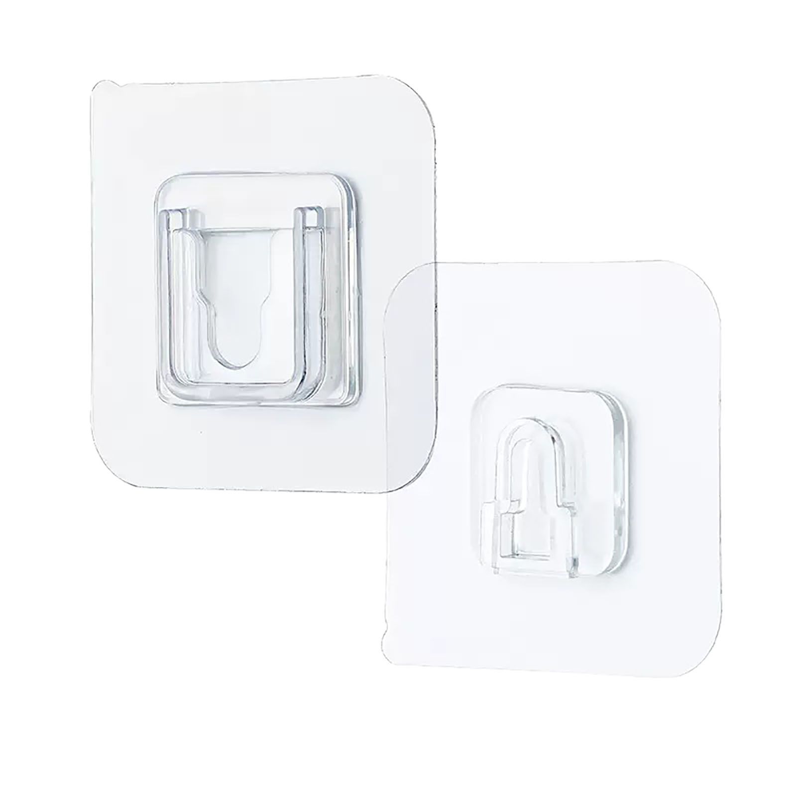 Clear Double Sided Adhesive Wall Hooks Waterproof Adhesive Wall Hooks