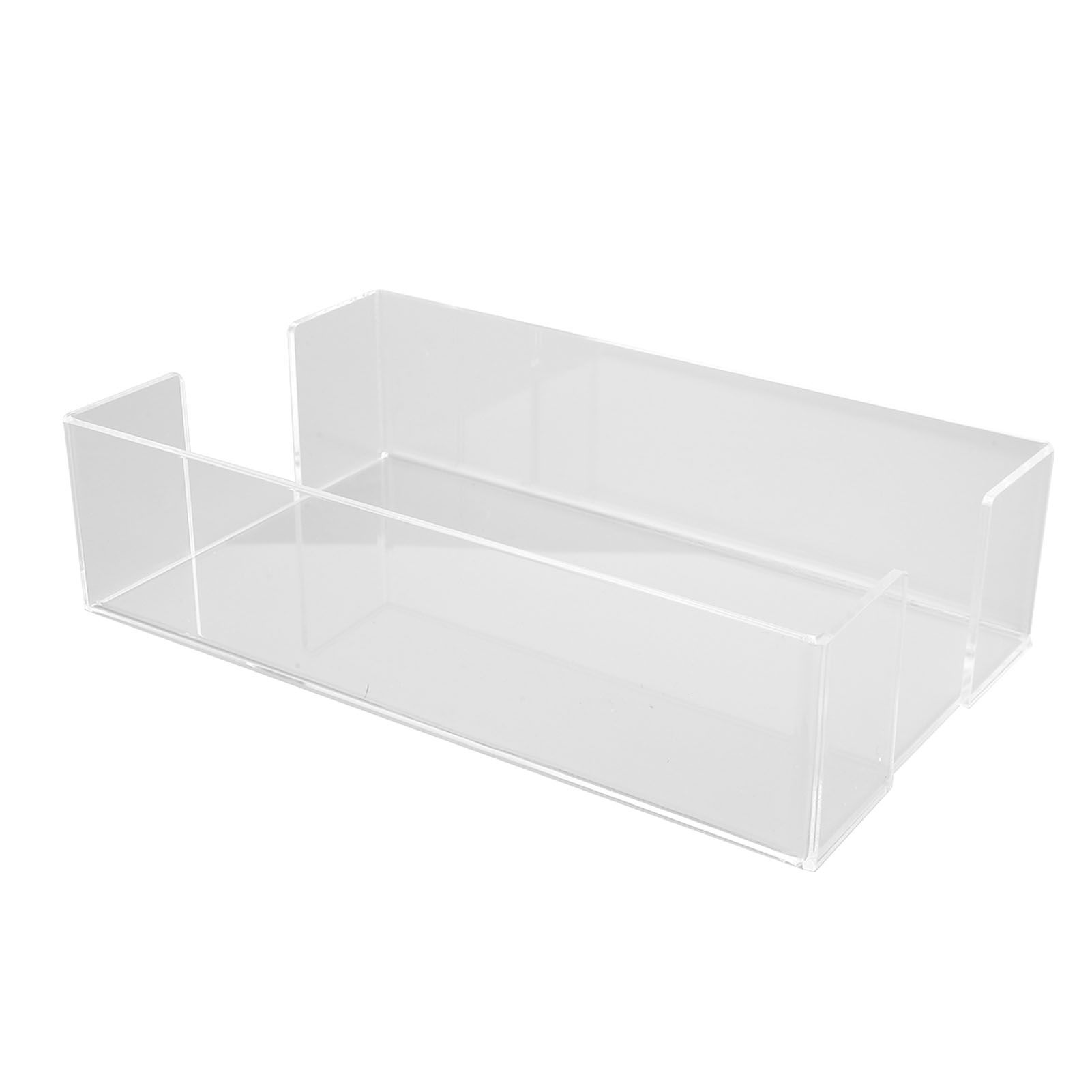 Napkin Tray Storage Holder Transparent Acrylic Modern 9.5x5.5x2.5in Large view 5