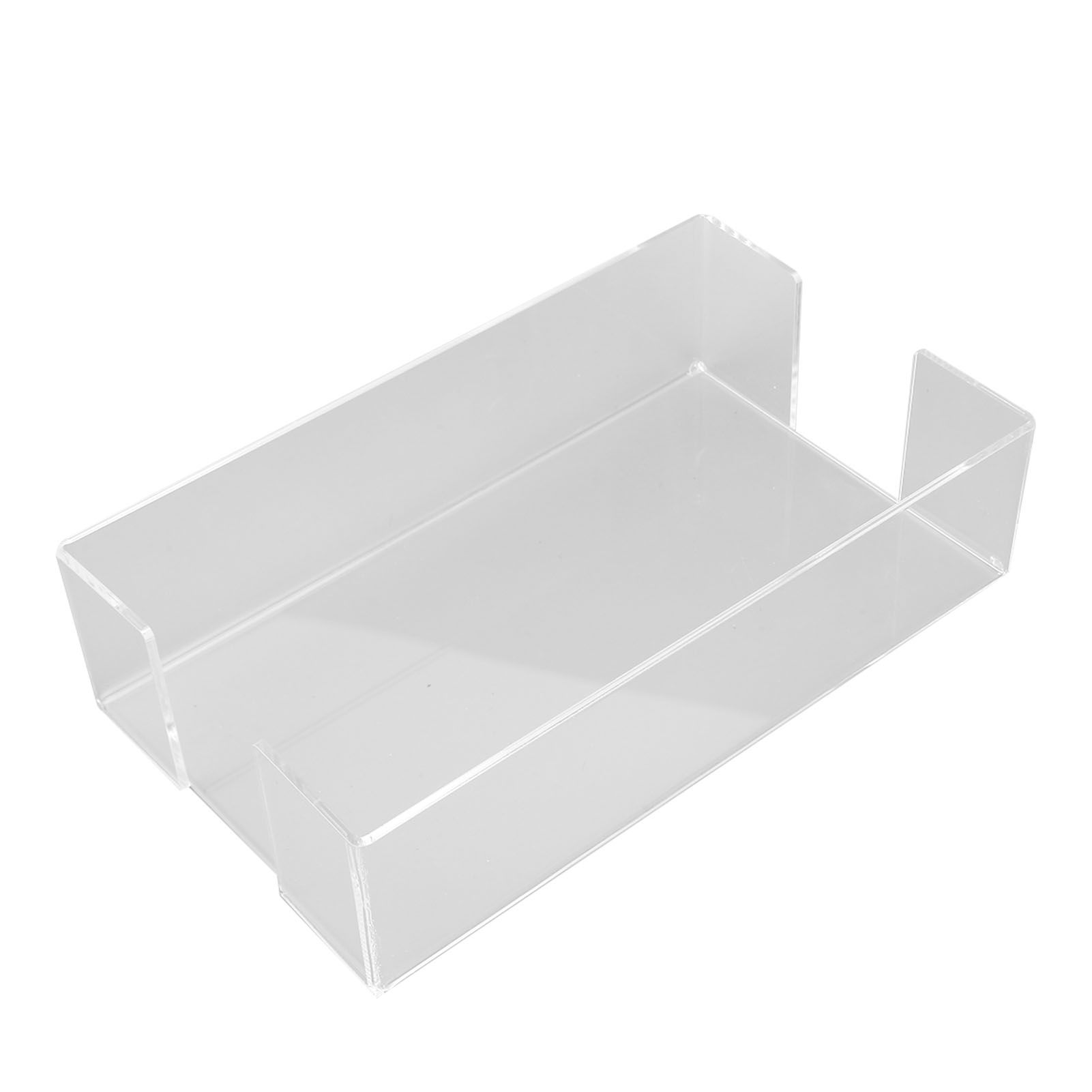 Napkin Tray Storage Holder Transparent Acrylic Modern 9.5x5.5x2.5in Large view 10